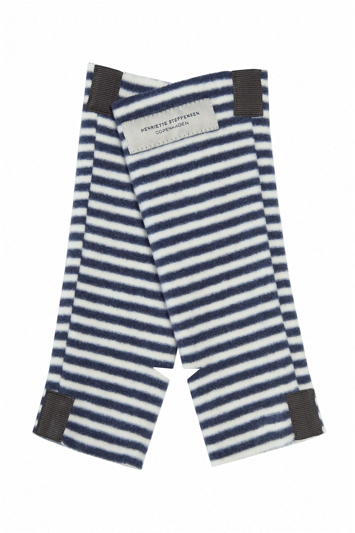 HENRIETTE STEFFENSEN COPENHAGEN HANDGELENK-WÄRMER - 6022 WRIST WARMERS STRIPES DENIM & KIT 667