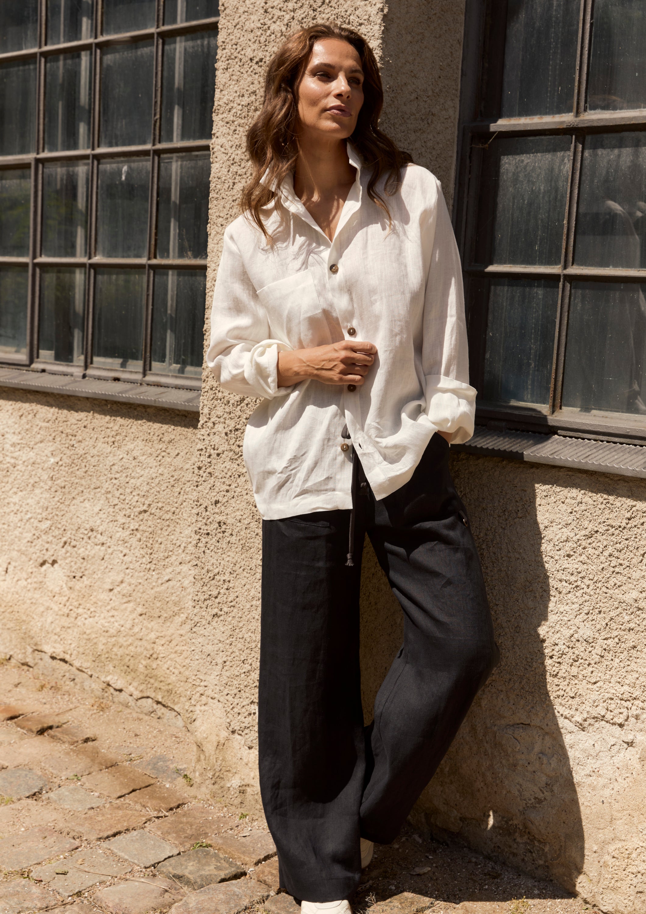 HENRIETTE STEFFENSEN COPENHAGEN HEMD - 81000 SKJORTE IVORY 888