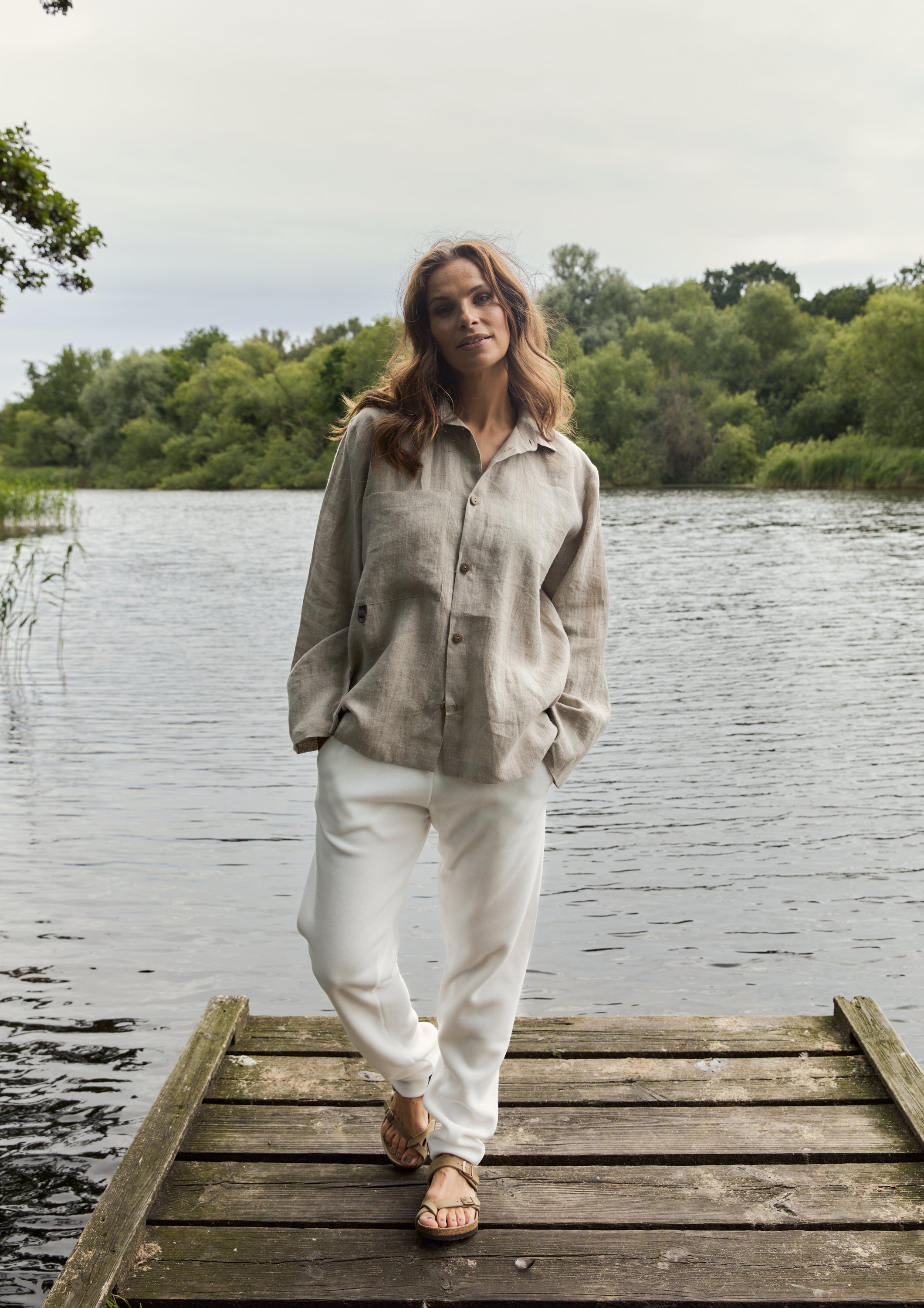 HENRIETTE STEFFENSEN COPENHAGEN HEMD - 81000 SKJORTE NATURE 446