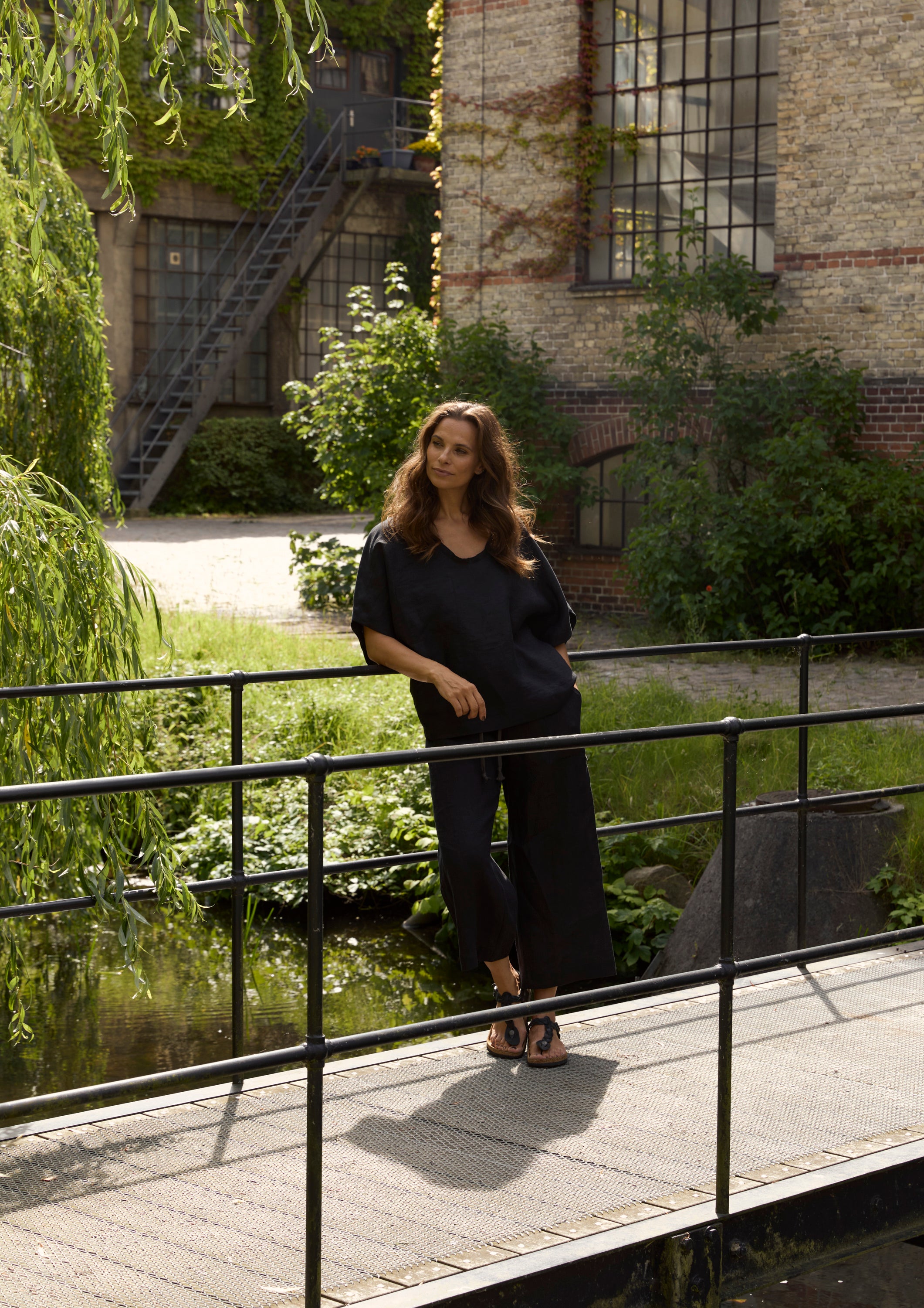 HENRIETTE STEFFENSEN COPENHAGEN HOSEN 3/4 - 82000 BUKSER BLACK 900