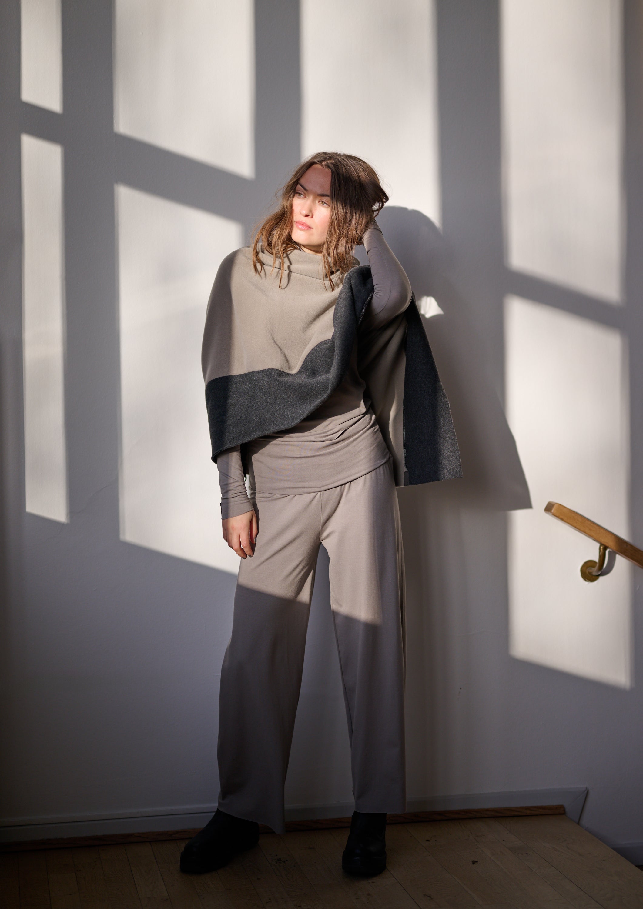 HENRIETTE STEFFENSEN COPENHAGEN HOSE MIT FALTEN AN DER TAILLE - 99016 BUKSER ELEPHANT 654