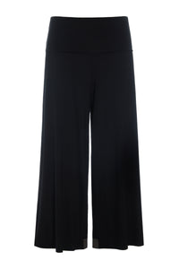 HOSE MIT FALTEN AN DER TAILLE - 99017 - BLACK