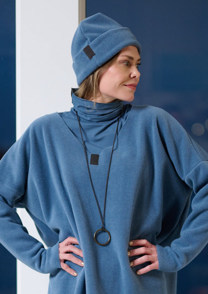 HENRIETTE STEFFENSEN COPENHAGEN HUT BEANIE - 4071 HATS DUSTY BLUE 794