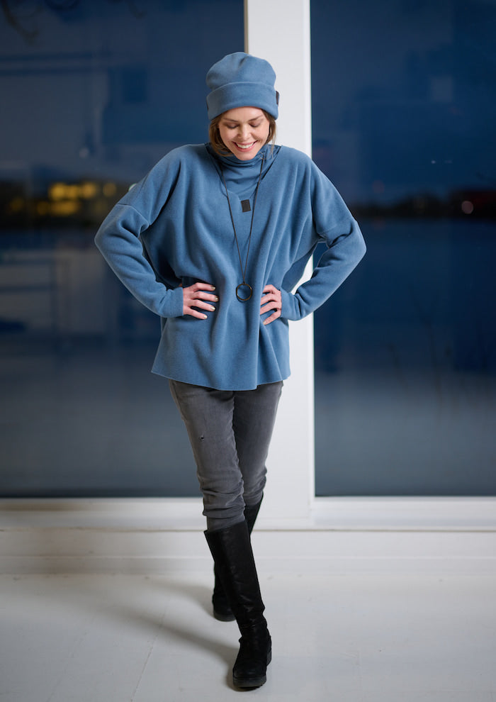 HENRIETTE STEFFENSEN COPENHAGEN HUT BEANIE - 4071 HATS DUSTY BLUE 794