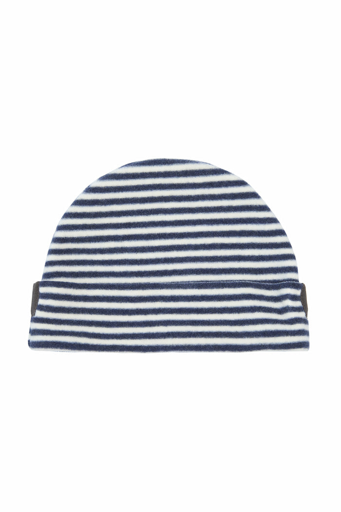 HENRIETTE STEFFENSEN COPENHAGEN HUT BEANIE - 4071 HATS STRIPES DENIM & KIT 667