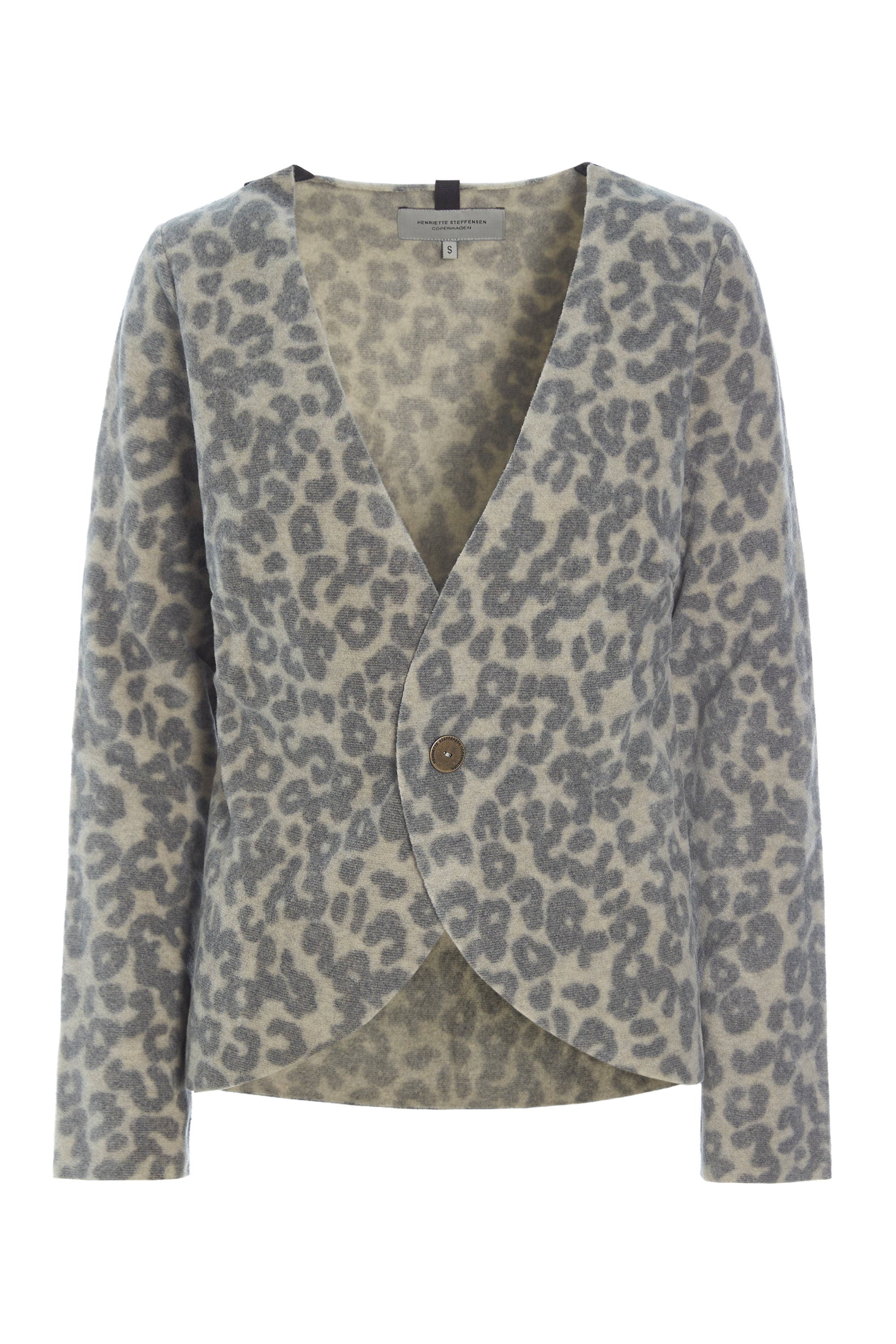 HENRIETTE STEFFENSEN COPENHAGEN JACKE- 7147 CARDIGANS LEOPARD grey 105