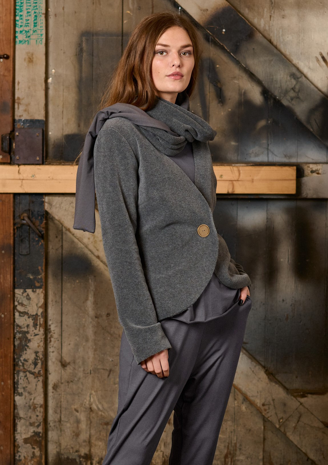 HENRIETTE STEFFENSEN COPENHAGEN JACKE - 7147 CARDIGANS GREY 905