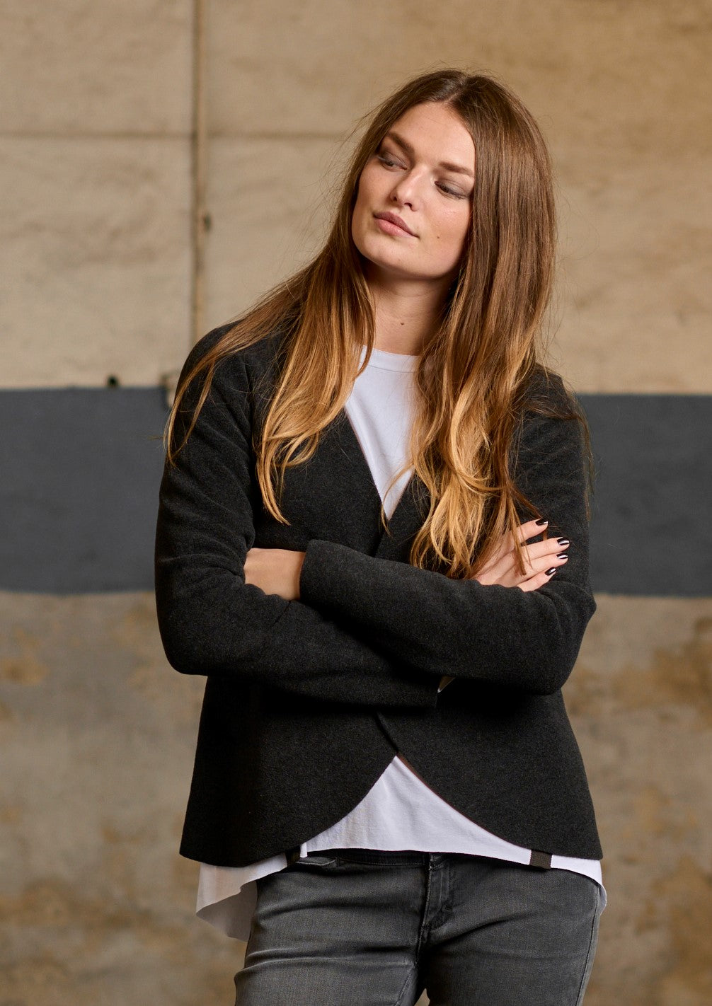 HENRIETTE STEFFENSEN COPENHAGEN JACKE - 7147 CARDIGANS SOFT BLACK 914