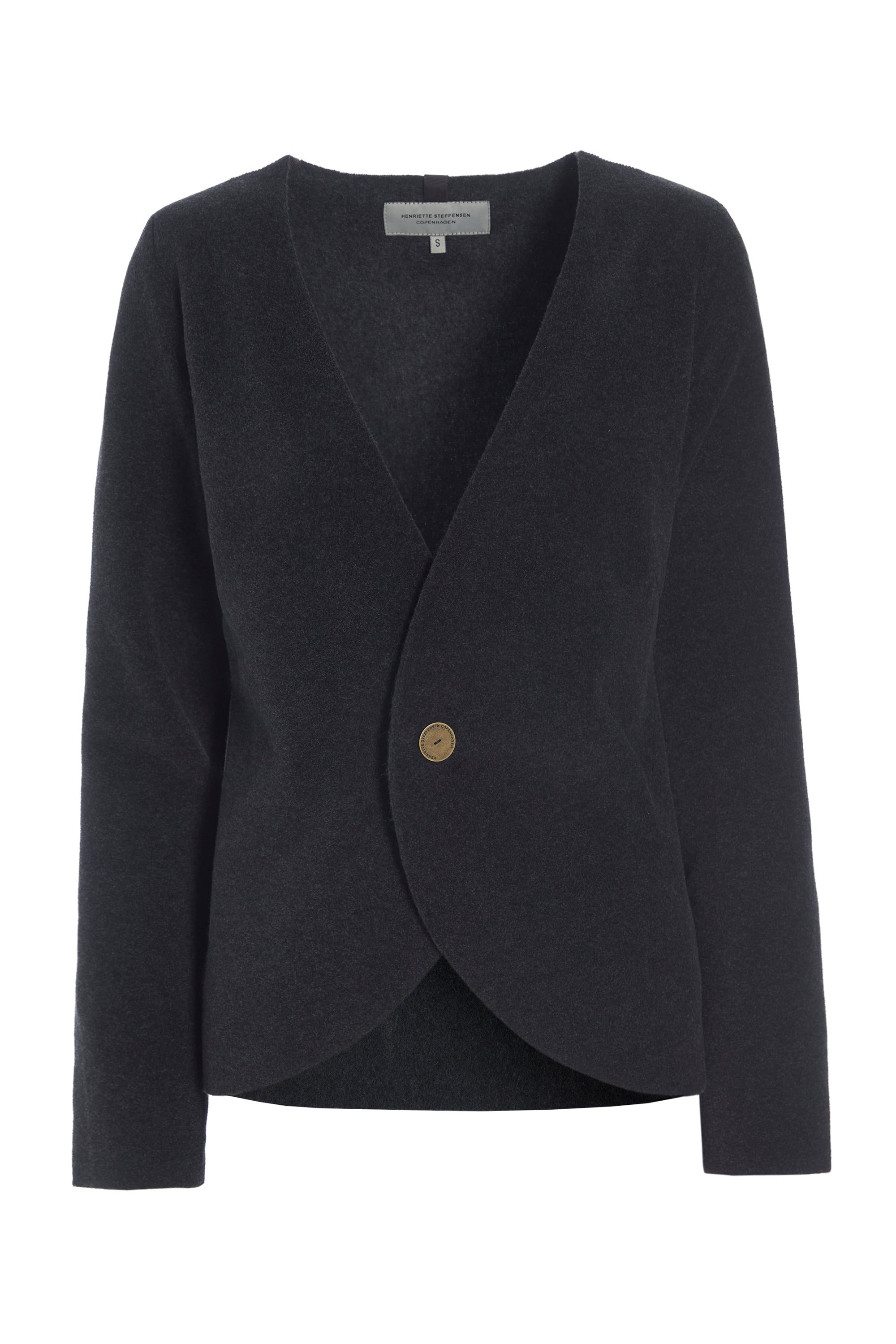 HENRIETTE STEFFENSEN COPENHAGEN JACKE - 7147 CARDIGANS SOFT BLACK 914