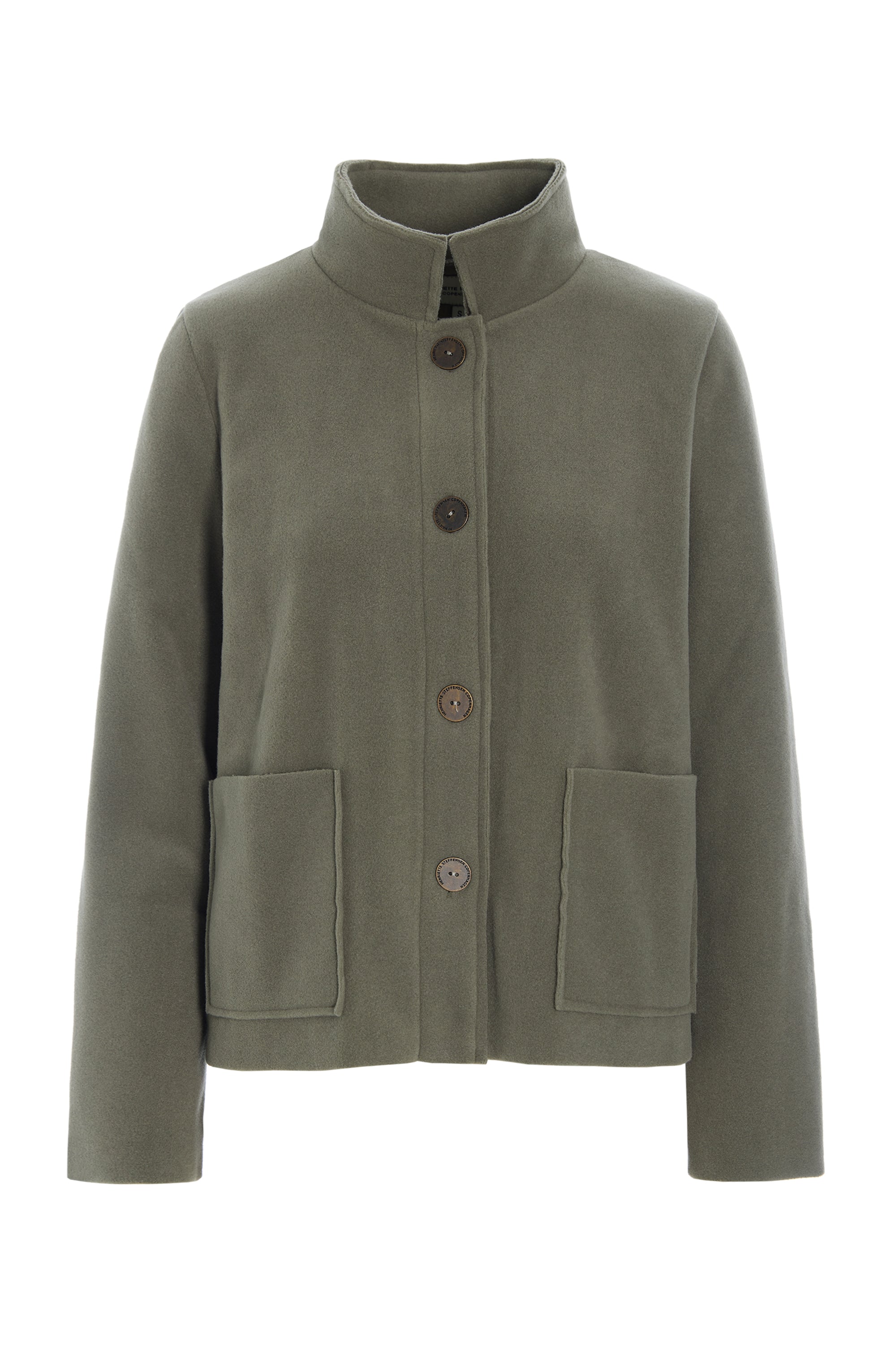 HENRIETTE STEFFENSEN COPENHAGEN JACKE - 7164 CARDIGANS DUSTY GREEN 609