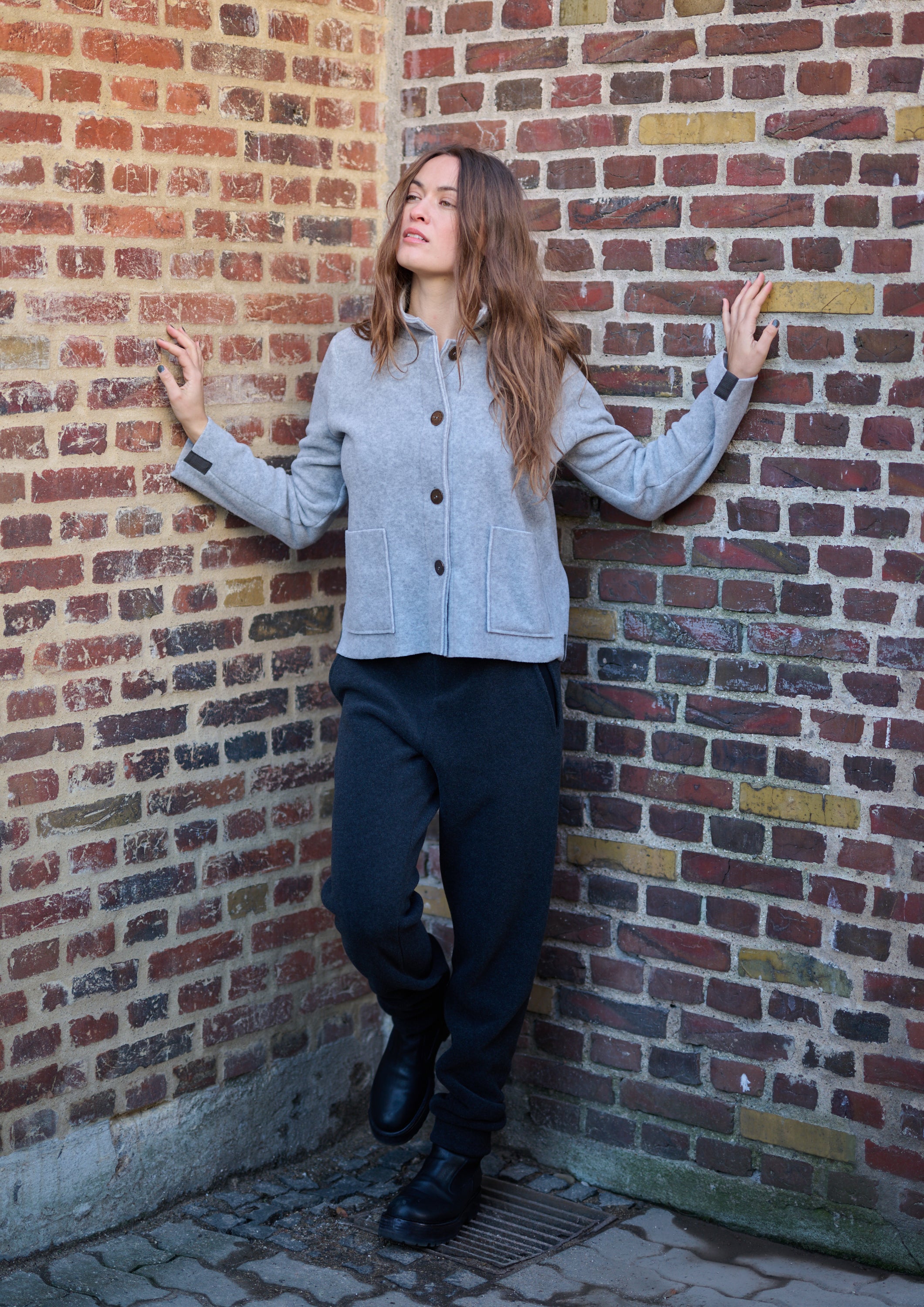 HENRIETTE STEFFENSEN COPENHAGEN JACKE - 7164 CARDIGANS LIGHT GREY 876