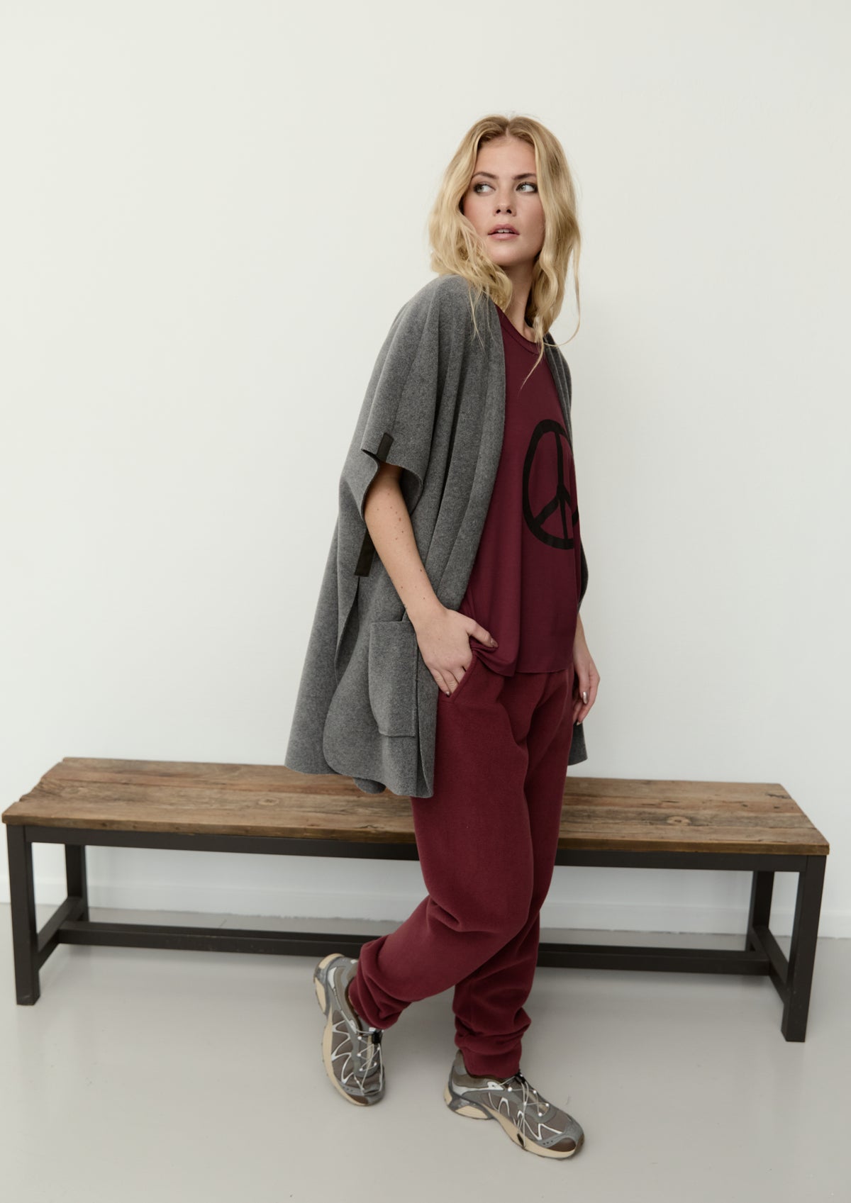 HENRIETTE STEFFENSEN COPENHAGEN JOGGINGHOSE - 2110 BUKSER BORDEAUX 474