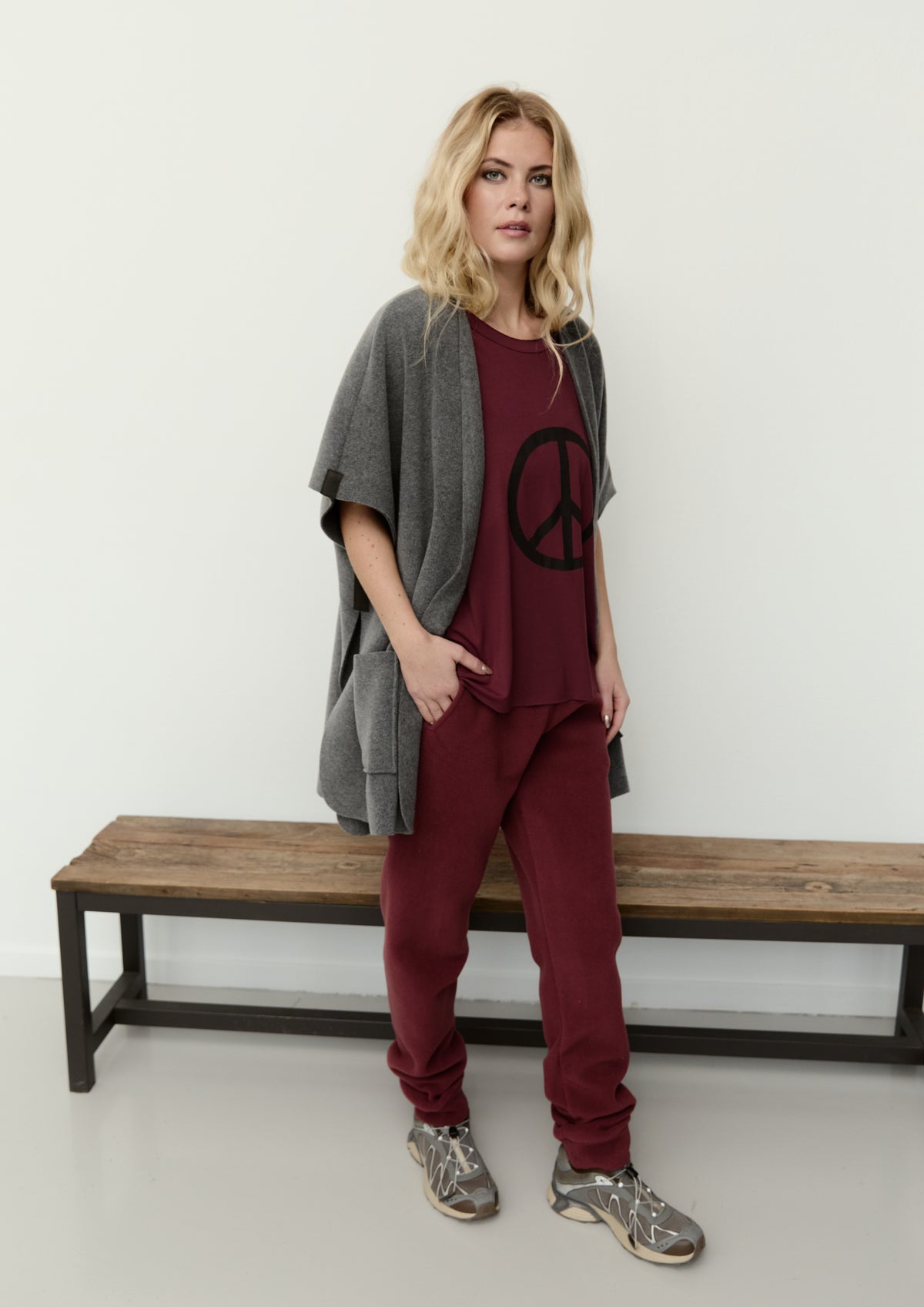 HENRIETTE STEFFENSEN COPENHAGEN JOGGINGHOSE - 2110 BUKSER BORDEAUX 474