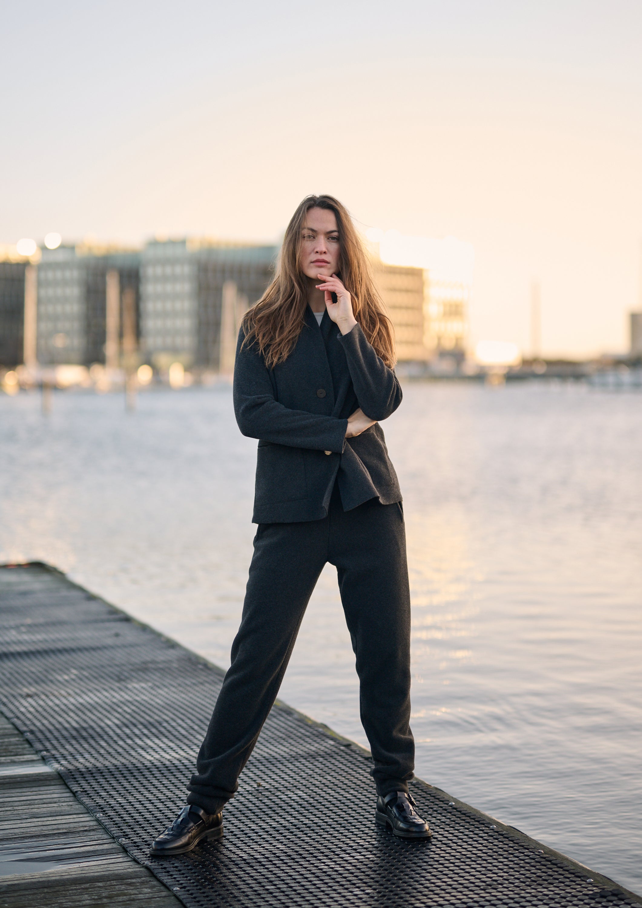 HENRIETTE STEFFENSEN COPENHAGEN JOGGINGHOSE - 2110 BUKSER SOFT BLACK 914