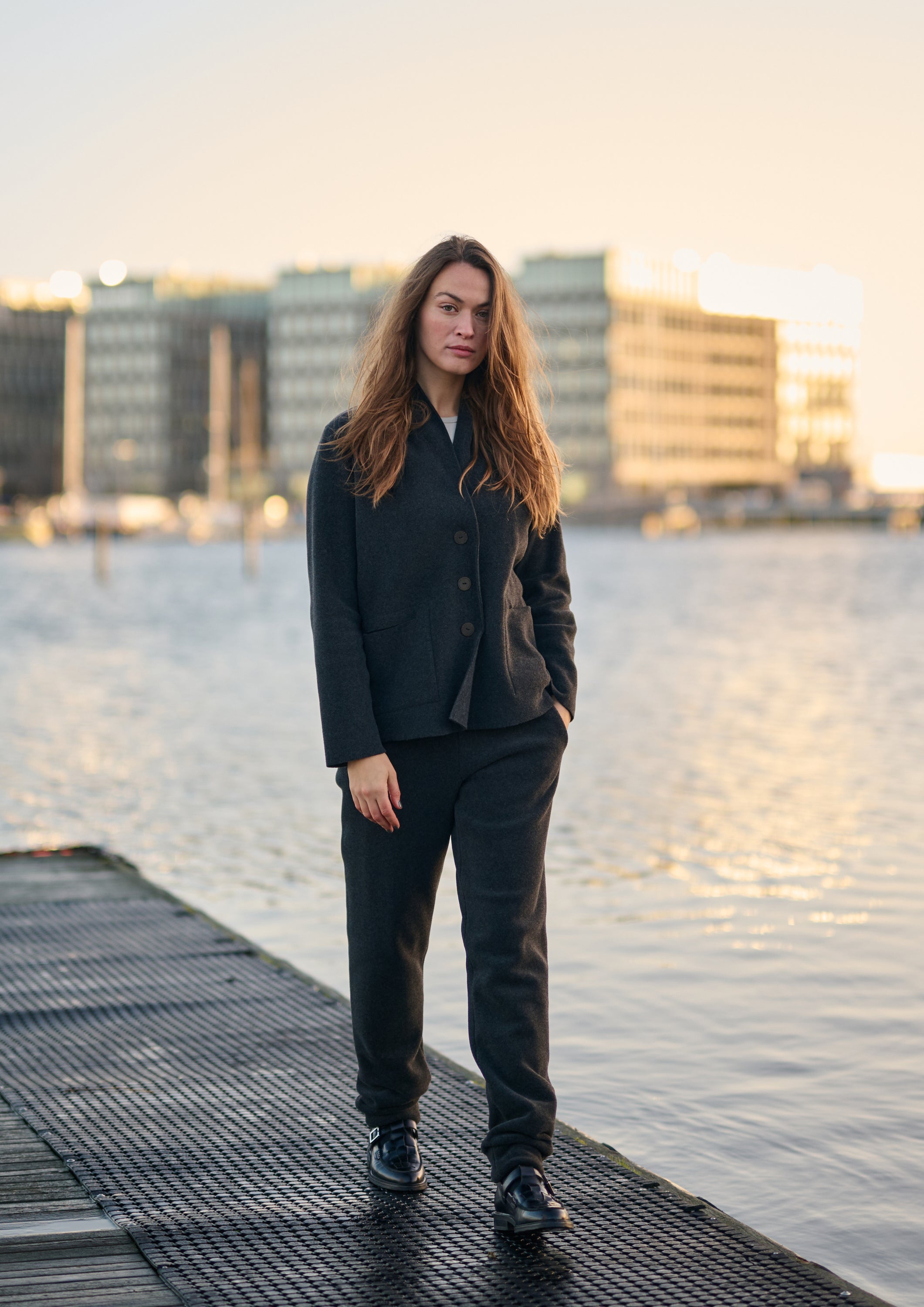 HENRIETTE STEFFENSEN COPENHAGEN JOGGINGHOSE - 2110 BUKSER SOFT BLACK 914