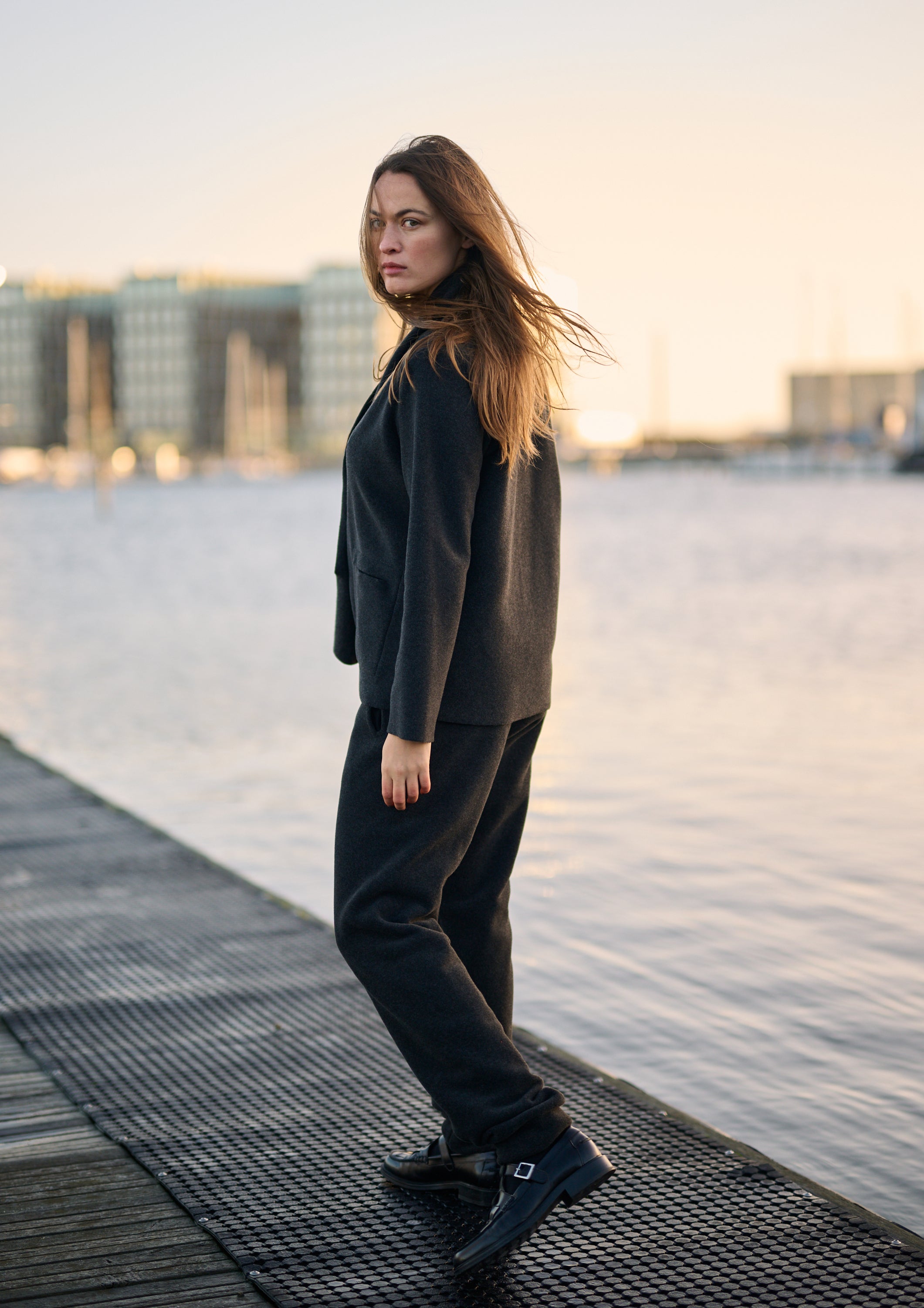 HENRIETTE STEFFENSEN COPENHAGEN JOGGINGHOSE - 2110 BUKSER SOFT BLACK 914