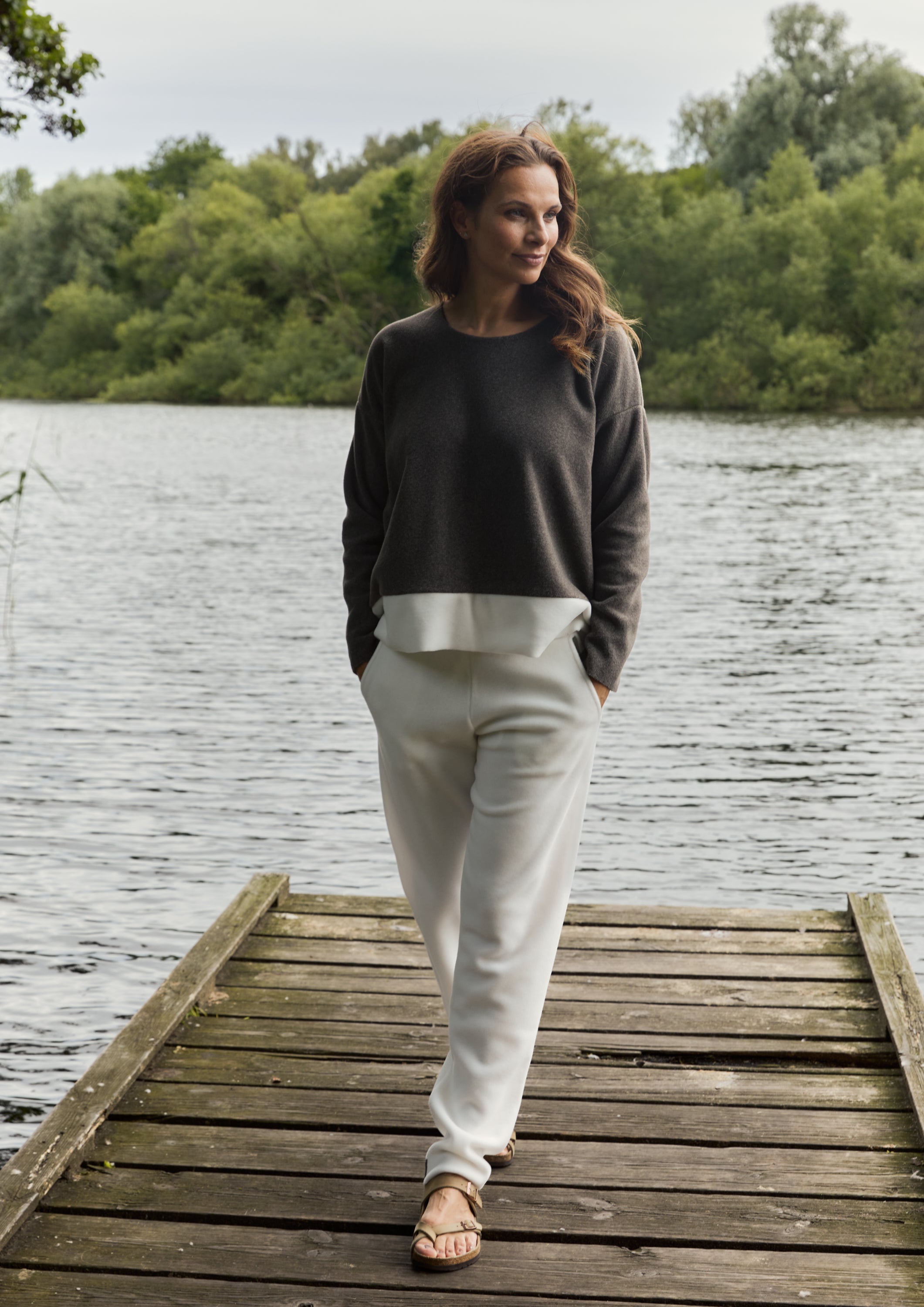 HENRIETTE STEFFENSEN COPENHAGEN JOGGINGHOSE DAMEN - 2120 JOGGING OFF WHITE 802