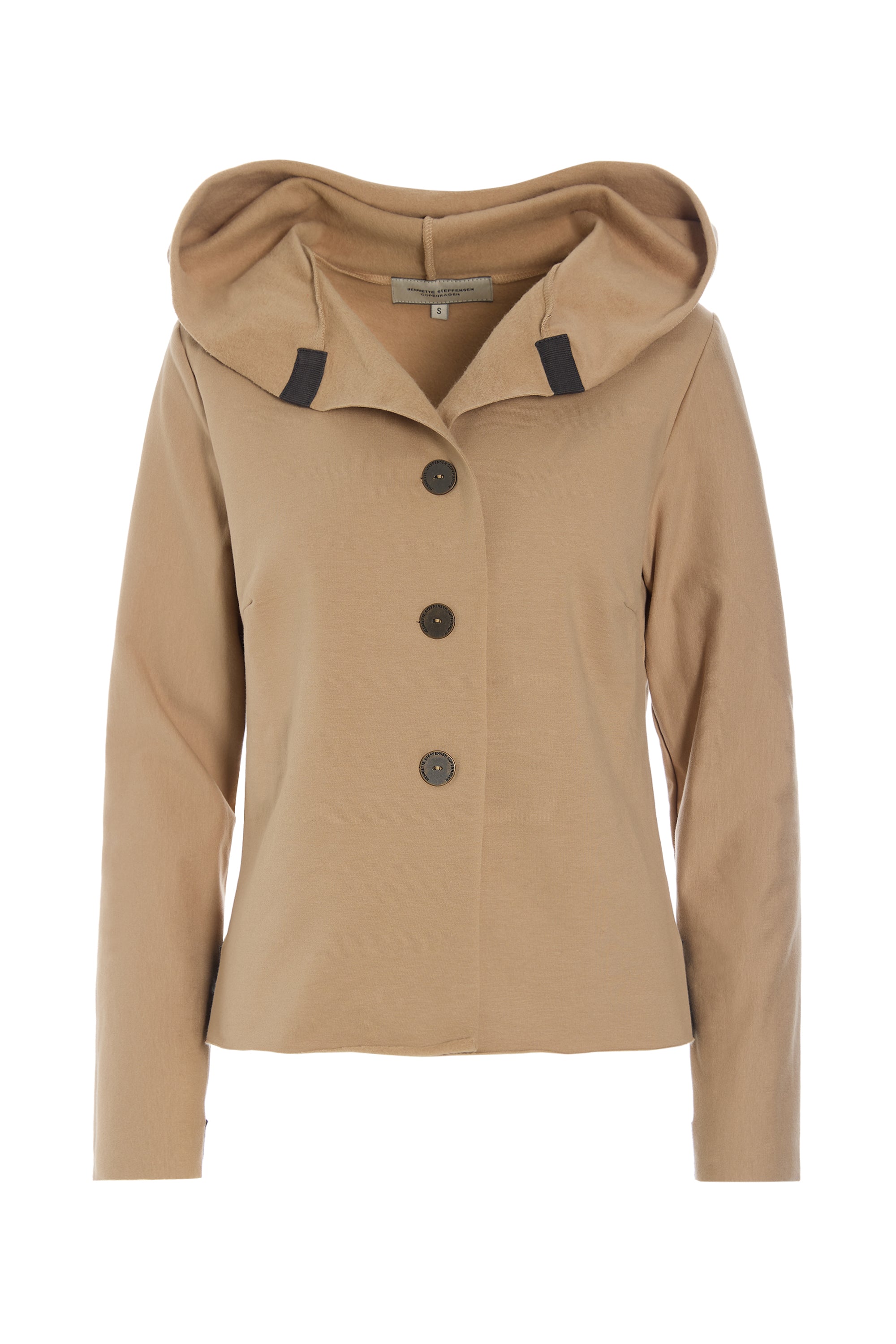 HENRIETTE STEFFENSEN COPENHAGEN KAPUZENBLUSE - 71021 BLUSER CAMEL 815
