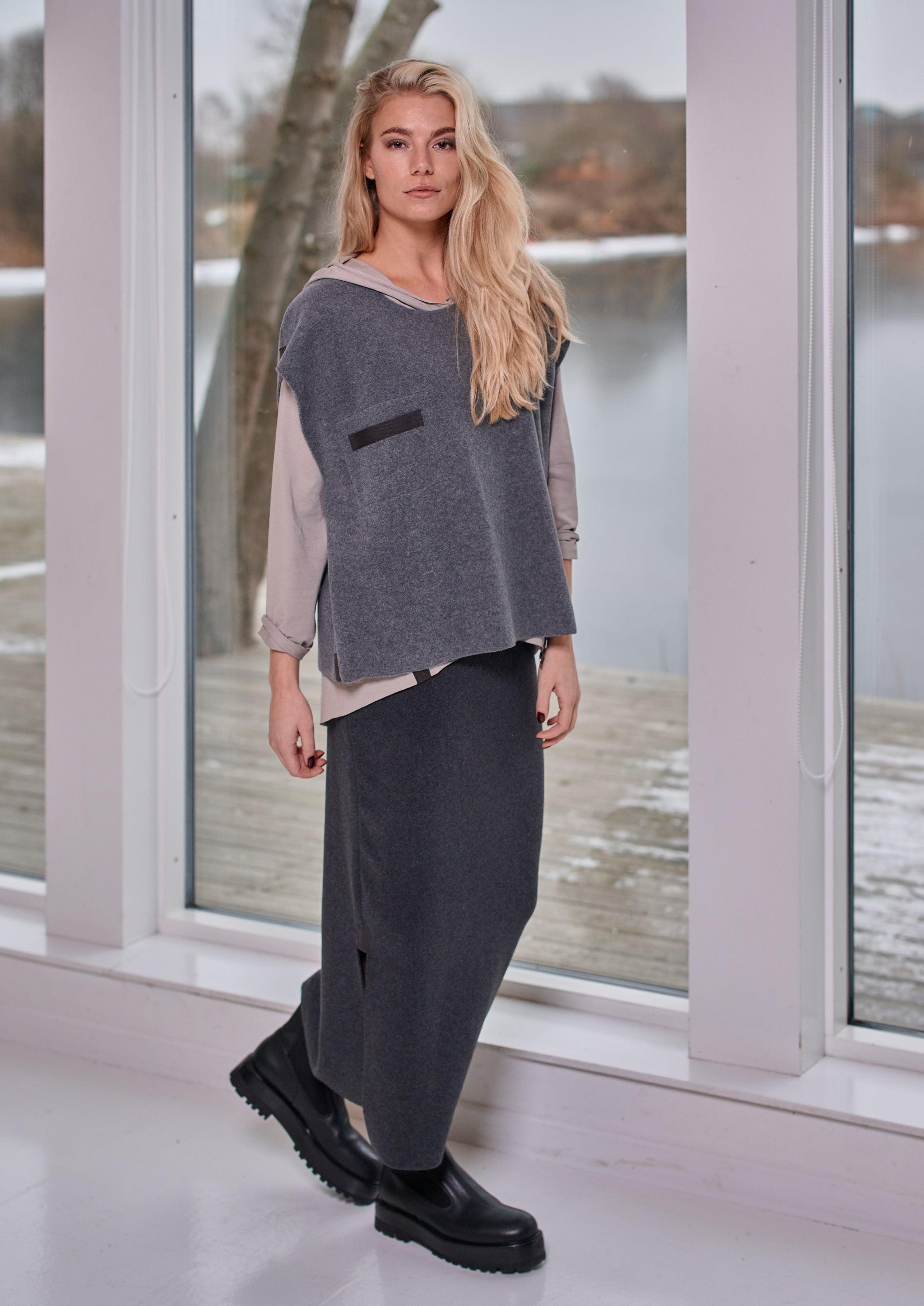 HENRIETTE STEFFENSEN COPENHAGEN KAPUZENBLUSE - 96067 HOODIES SAND 805