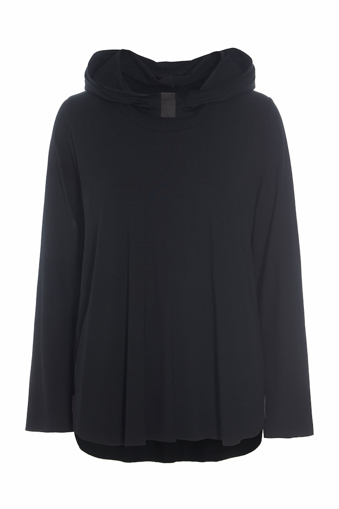 HENRIETTE STEFFENSEN COPENHAGEN KAPUZENBLUSE - 96096 HOODIES BLACK 900