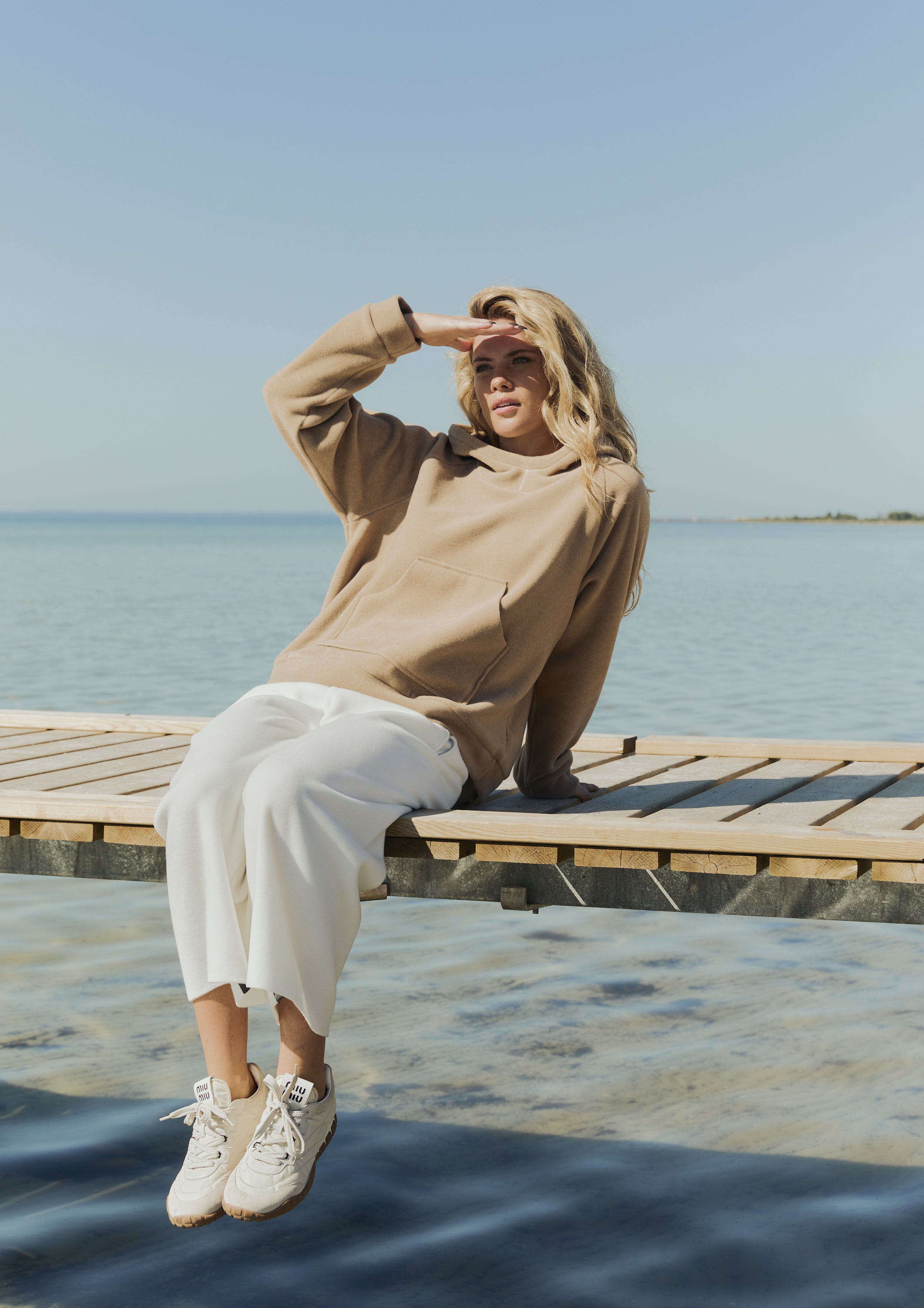 HENRIETTE STEFFENSEN COPENHAGEN KAPUZENPULLI - 1383 HOODIES CAMEL 815