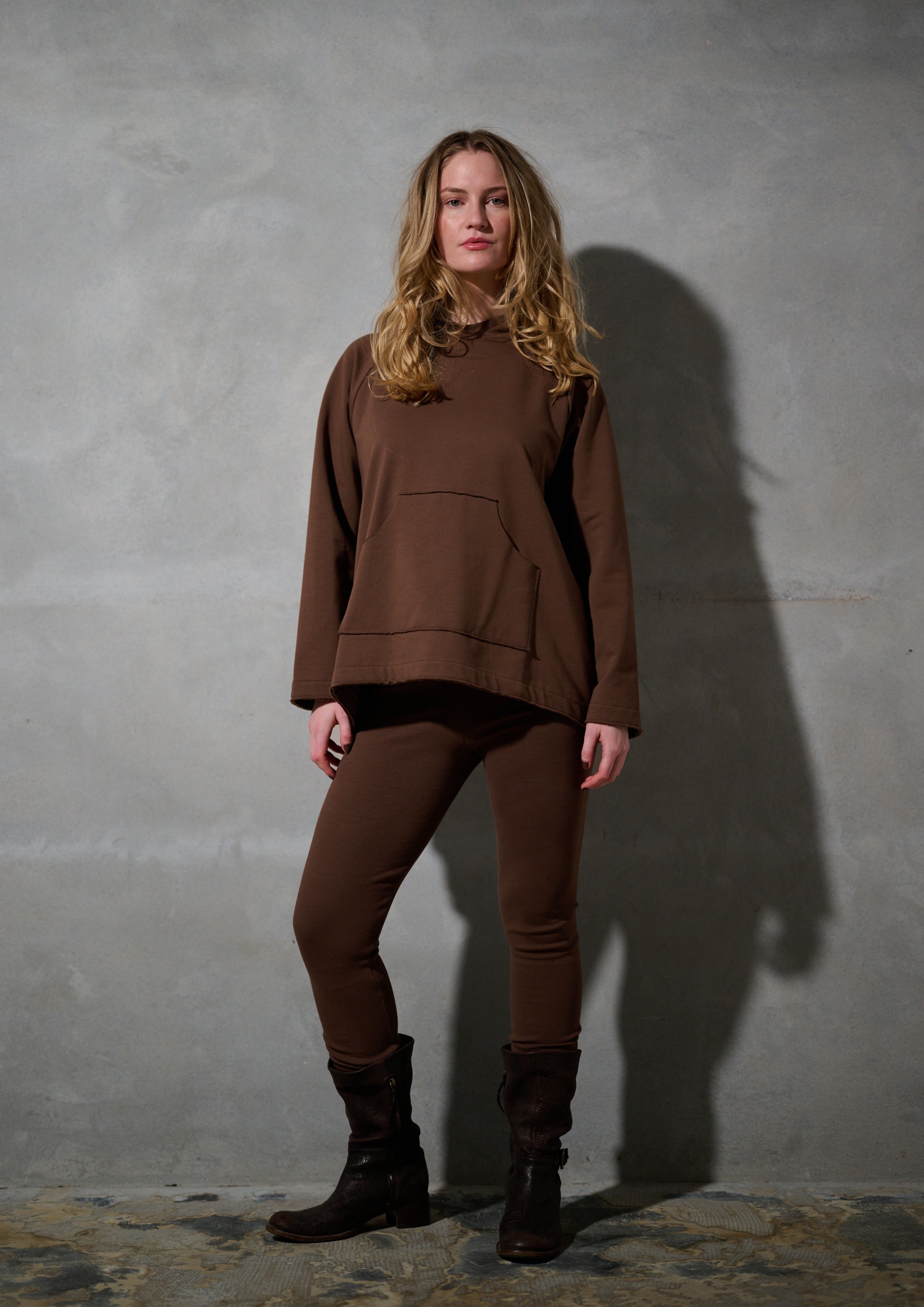HENRIETTE STEFFENSEN COPENHAGEN KAPUZENPULLI - 71015 HOODIES CHOKOLATE 844