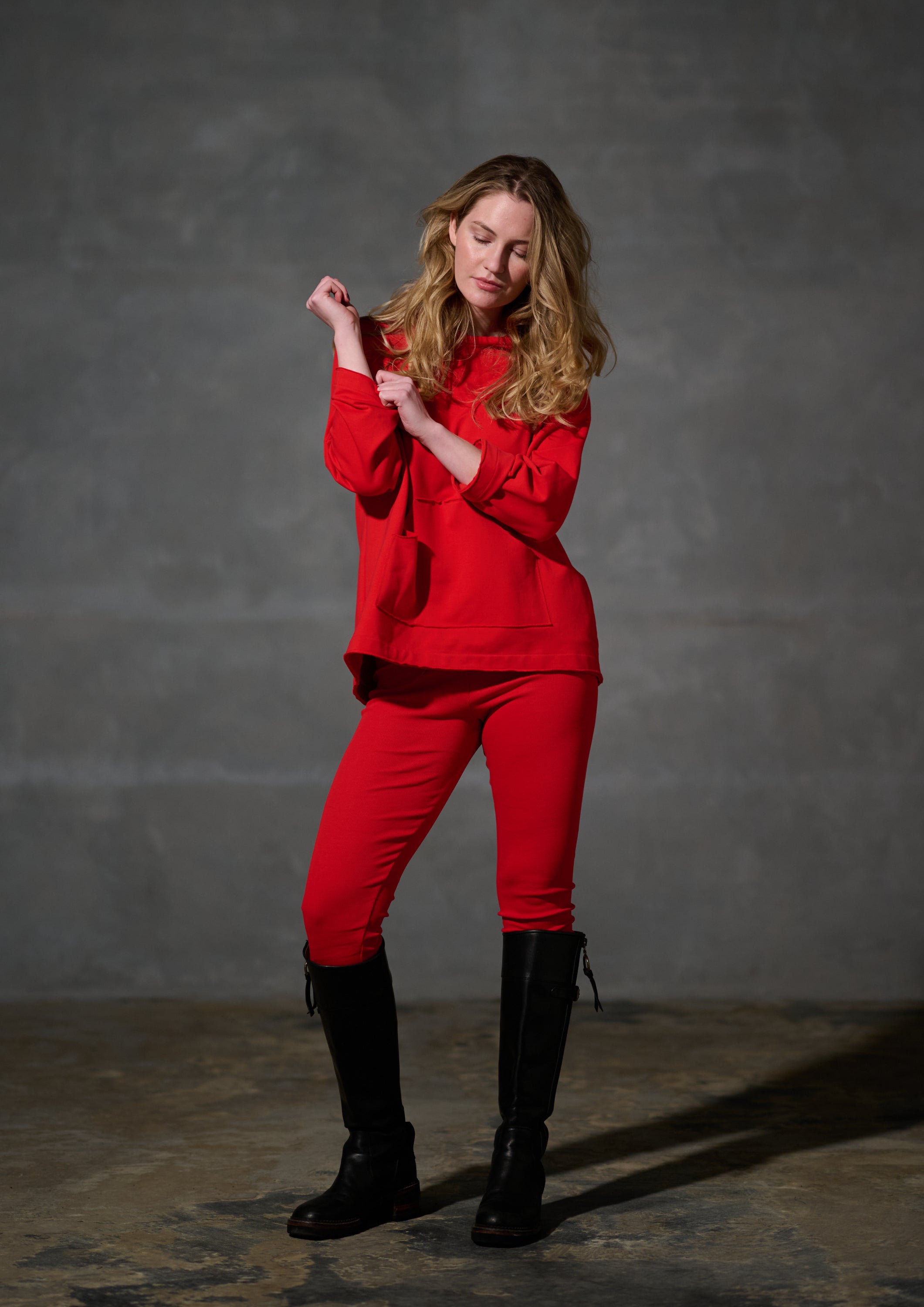 HENRIETTE STEFFENSEN COPENHAGEN KAPUZENPULLI - 71015 HOODIES TOMATO 845