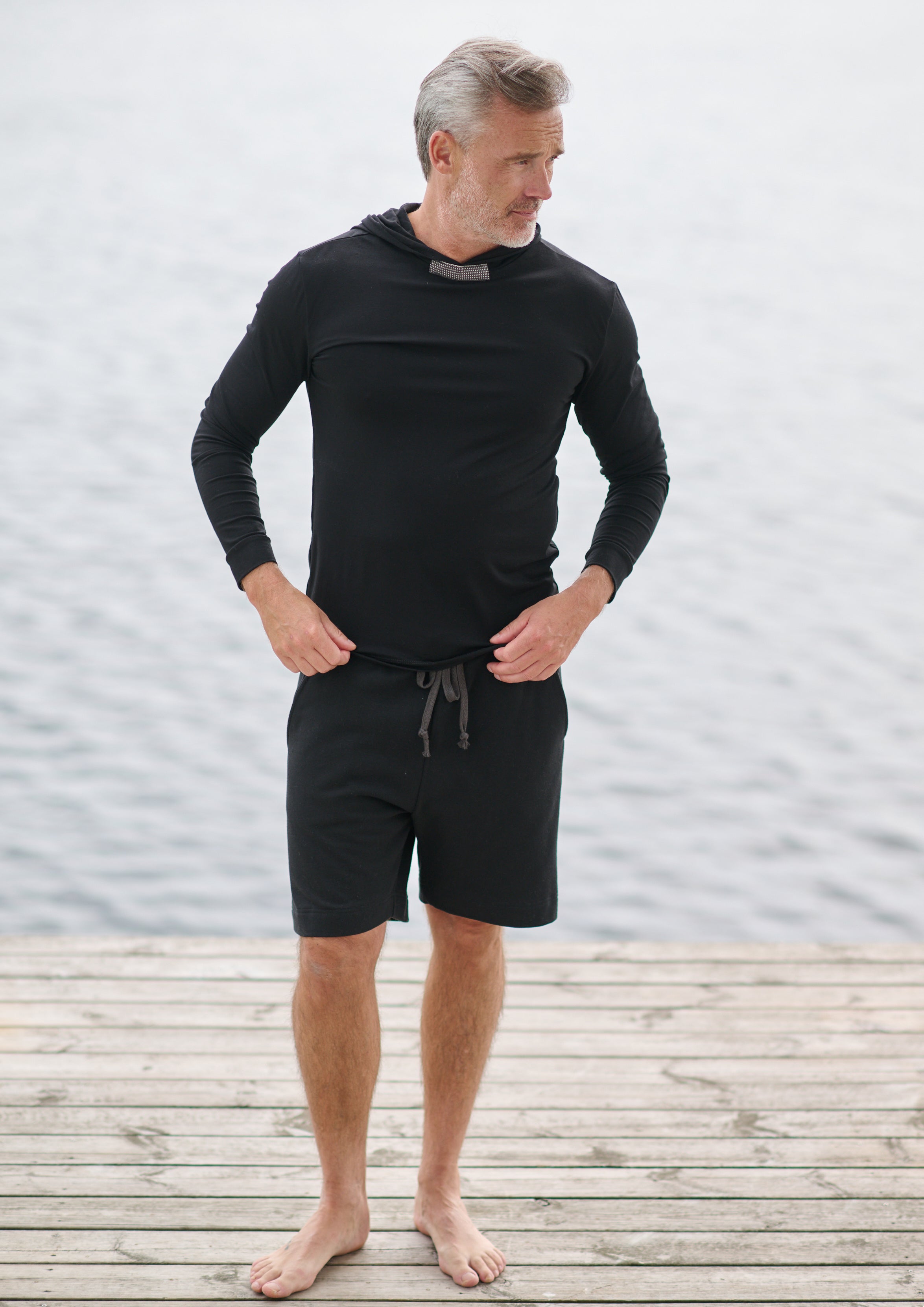 CARL BY STEFFENSEN COPENHAGEN KAPUZENPULLOVER - 1030C HOODIES BLACK 900