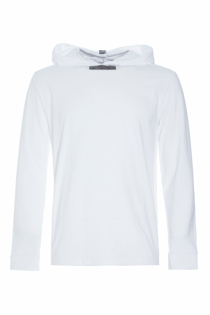 CARL BY STEFFENSEN COPENHAGEN KAPUZENPULLOVER - 1030C HOODIES WHITE 816