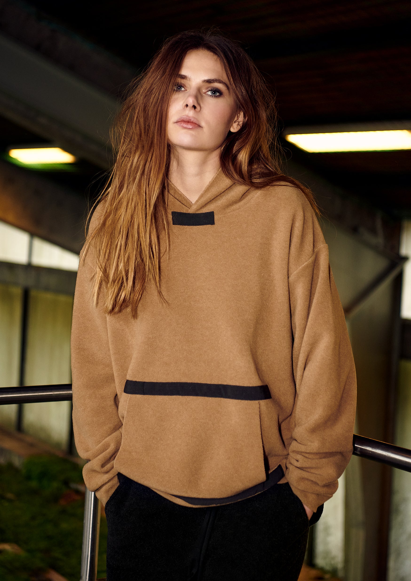 HENRIETTE STEFFENSEN COPENHAGEN KAPUZENPULLOVER - 1344 SWEATERS fleece CAMEL 815