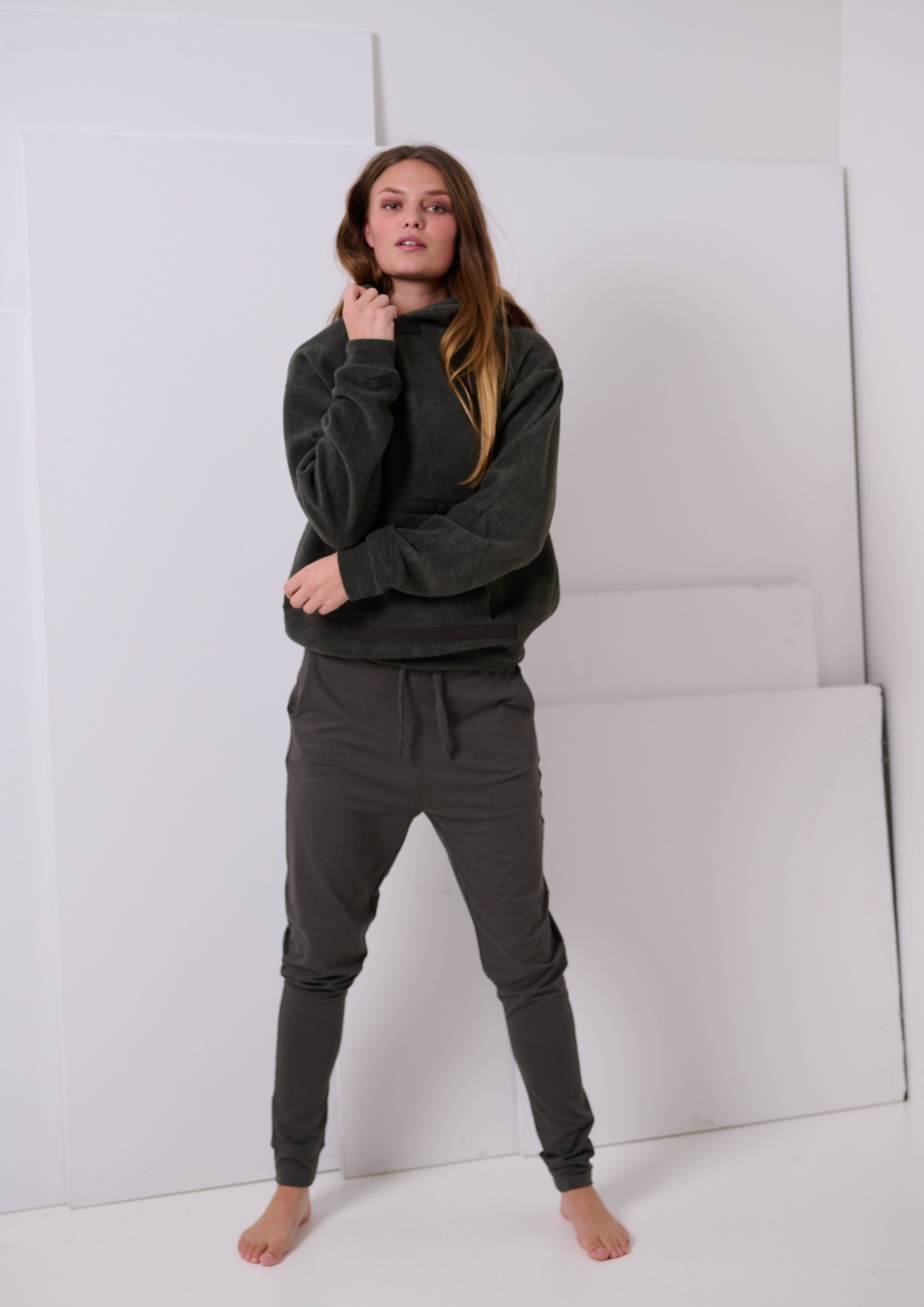 HENRIETTE STEFFENSEN COPENHAGEN KAPUZENPULLOVER - 1344 SWEATERS fleece FORREST 600