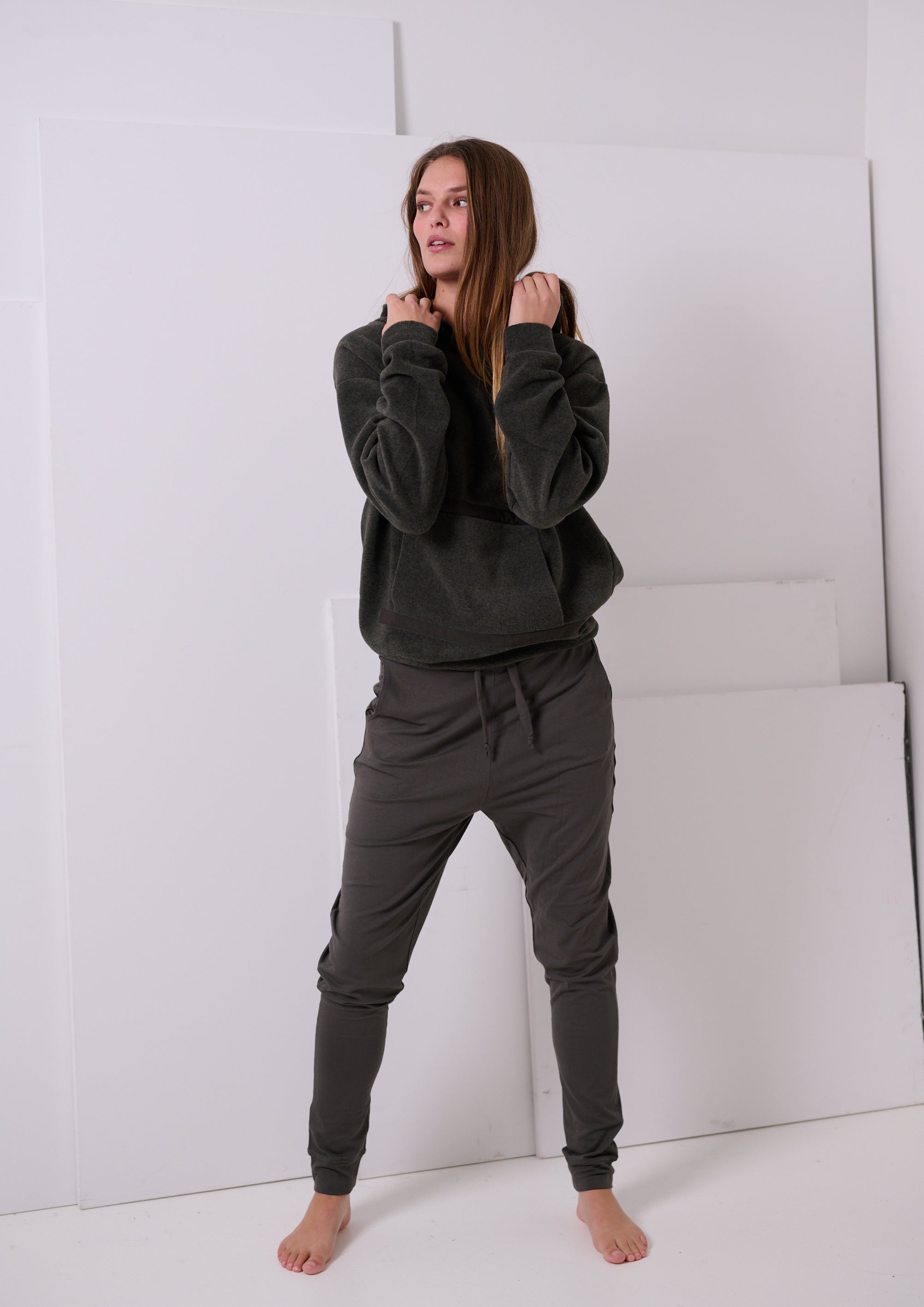 HENRIETTE STEFFENSEN COPENHAGEN KAPUZENPULLOVER - 1344 SWEATERS fleece FORREST 600