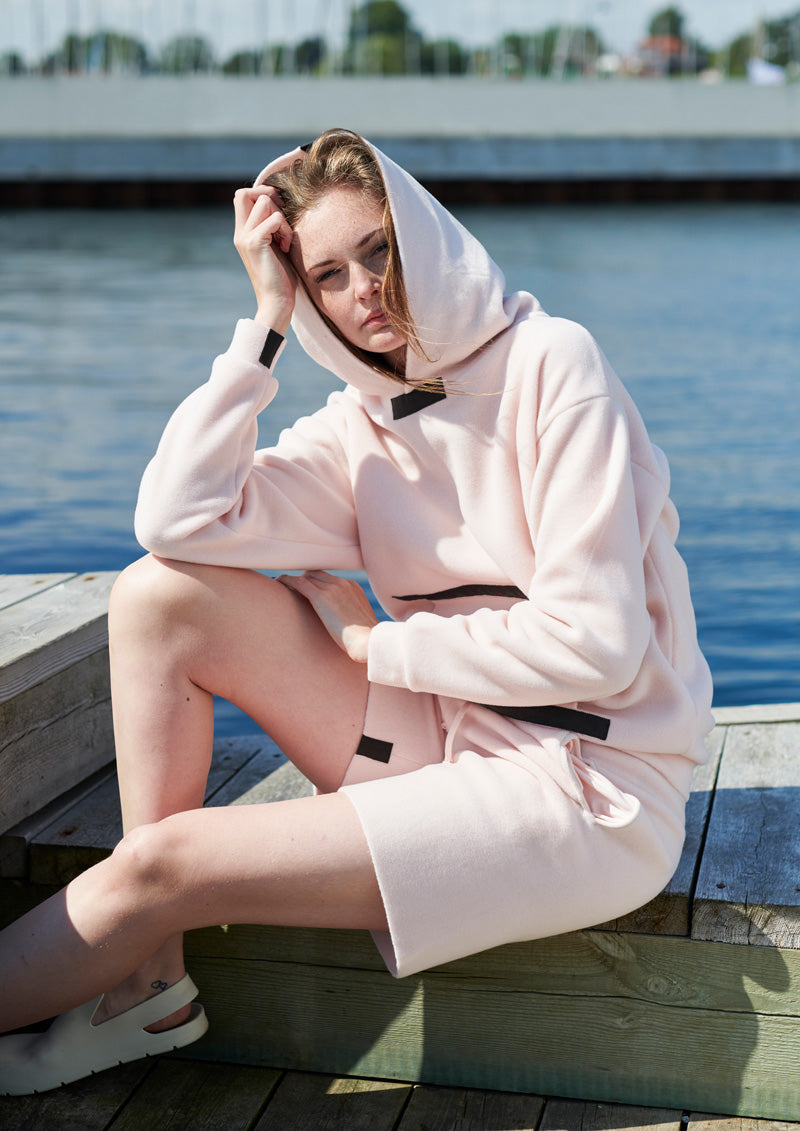 HENRIETTE STEFFENSEN COPENHAGEN KAPUZENPULLOVER - 1344 SWEATERS fleece SOFT ROSE 412