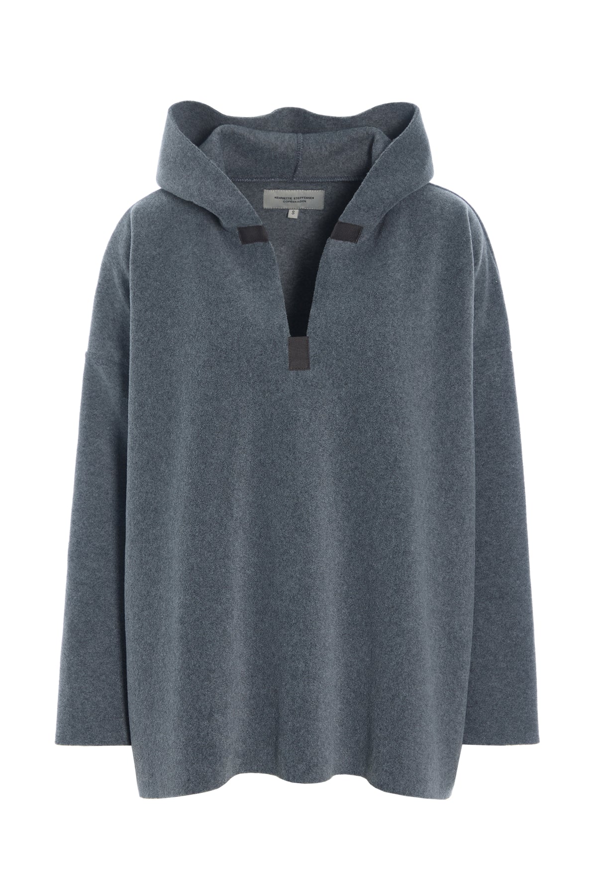 HENRIETTE STEFFENSEN COPENHAGEN KAPUZENPULLOVER - 1413 BLUSER GREY 905