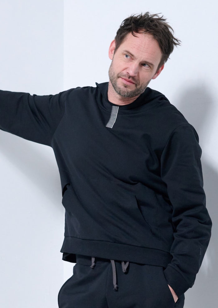 CARL BY STEFFENSEN COPENHAGEN KAPUZENPULLOVER SWEAT - 1032C BLOUSES & SWEATERS BLACK 900