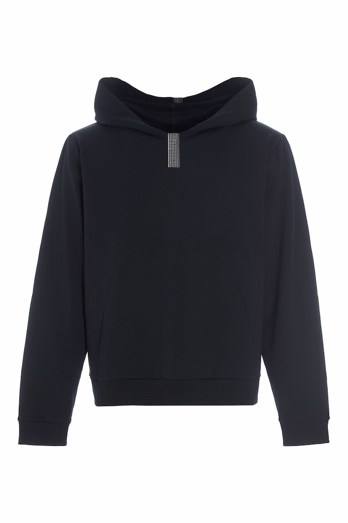 CARL BY STEFFENSEN COPENHAGEN KAPUZENPULLOVER SWEAT - 1032C BLOUSES & SWEATERS BLACK 900