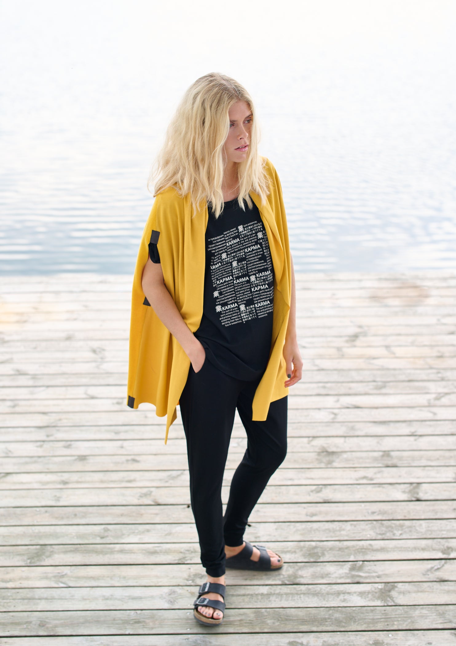 HENRIETTE STEFFENSEN COPENHAGEN KARMA T-SHIRT - 96065 T-SHIRTS BLACK 900