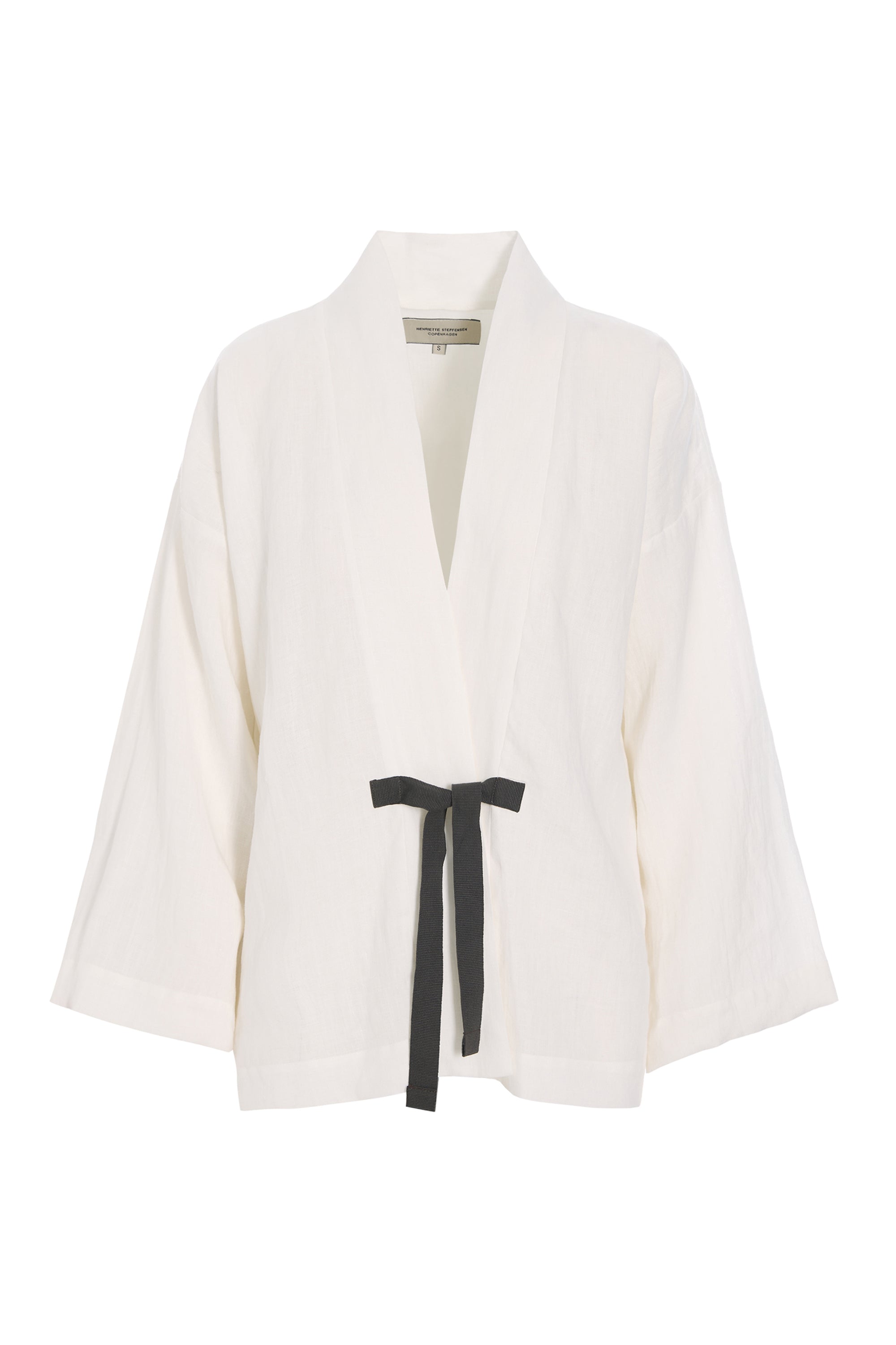HENRIETTE STEFFENSEN COPENHAGEN KIMONO JACKE - 87000 CARDIGANS IVORY 888