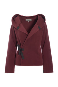 KLASSISCHE FLEECE WICKEL CARDIGAN - 1009 - BORDEAUX