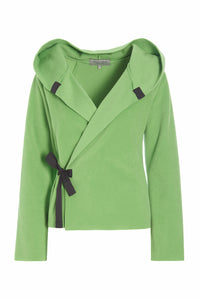 KLASSISCHE FLEECE WICKEL CARDIGAN - 1009 - JUICY GREEN