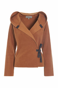 KLASSISCHE FLEECE WICKEL CARDIGAN - 1009 - RUST