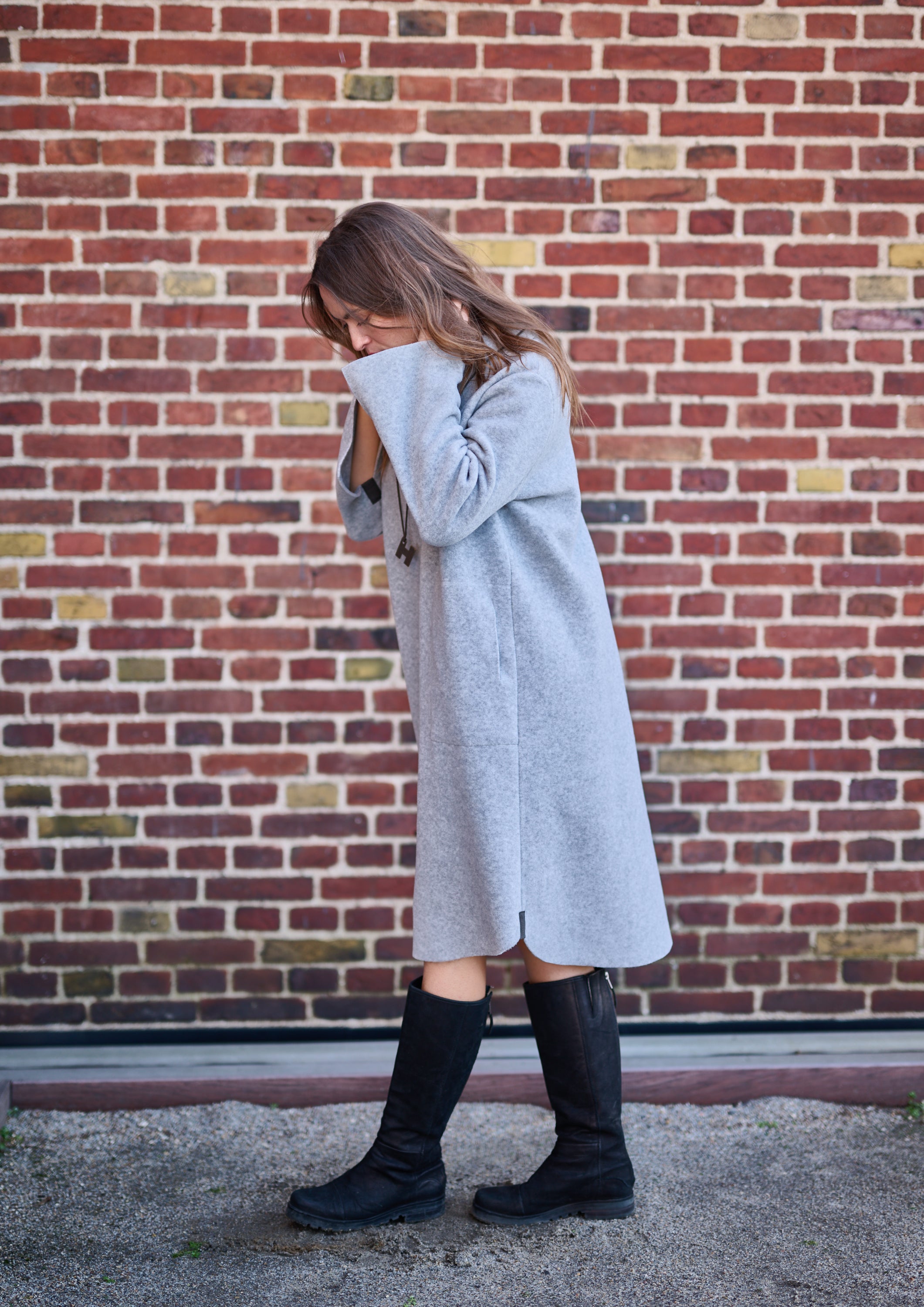 HENRIETTE STEFFENSEN COPENHAGEN KLEID - 3255 KJOLER LIGHT GREY 876