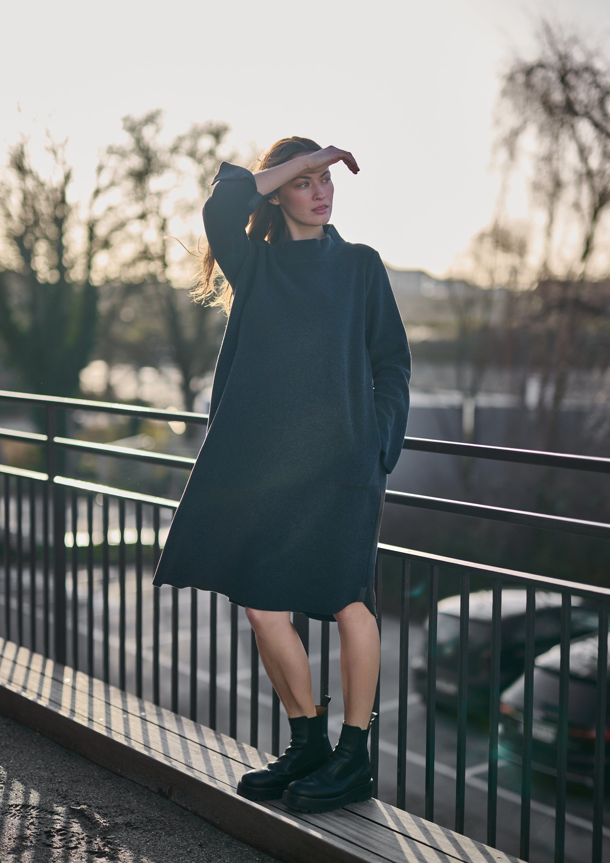 HENRIETTE STEFFENSEN COPENHAGEN KLEID - 3255 KJOLER SOFT BLACK 914
