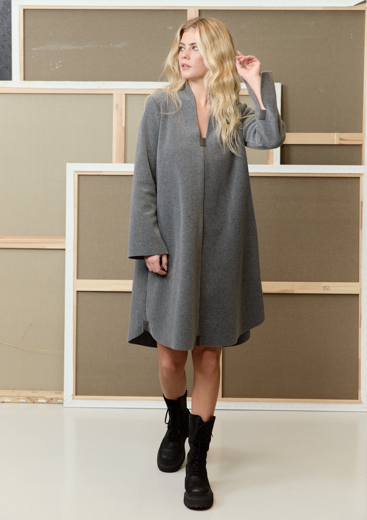 HENRIETTE STEFFENSEN COPENHAGEN KLEID - 3257 KJOLER GREY 905