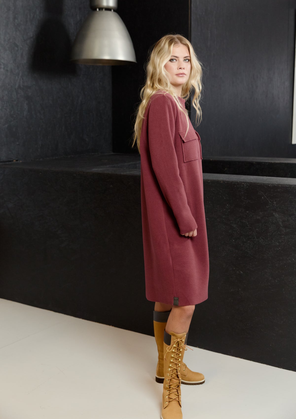 HENRIETTE STEFFENSEN COPENHAGEN KLEID - 3258 KJOLER BORDEAUX 474