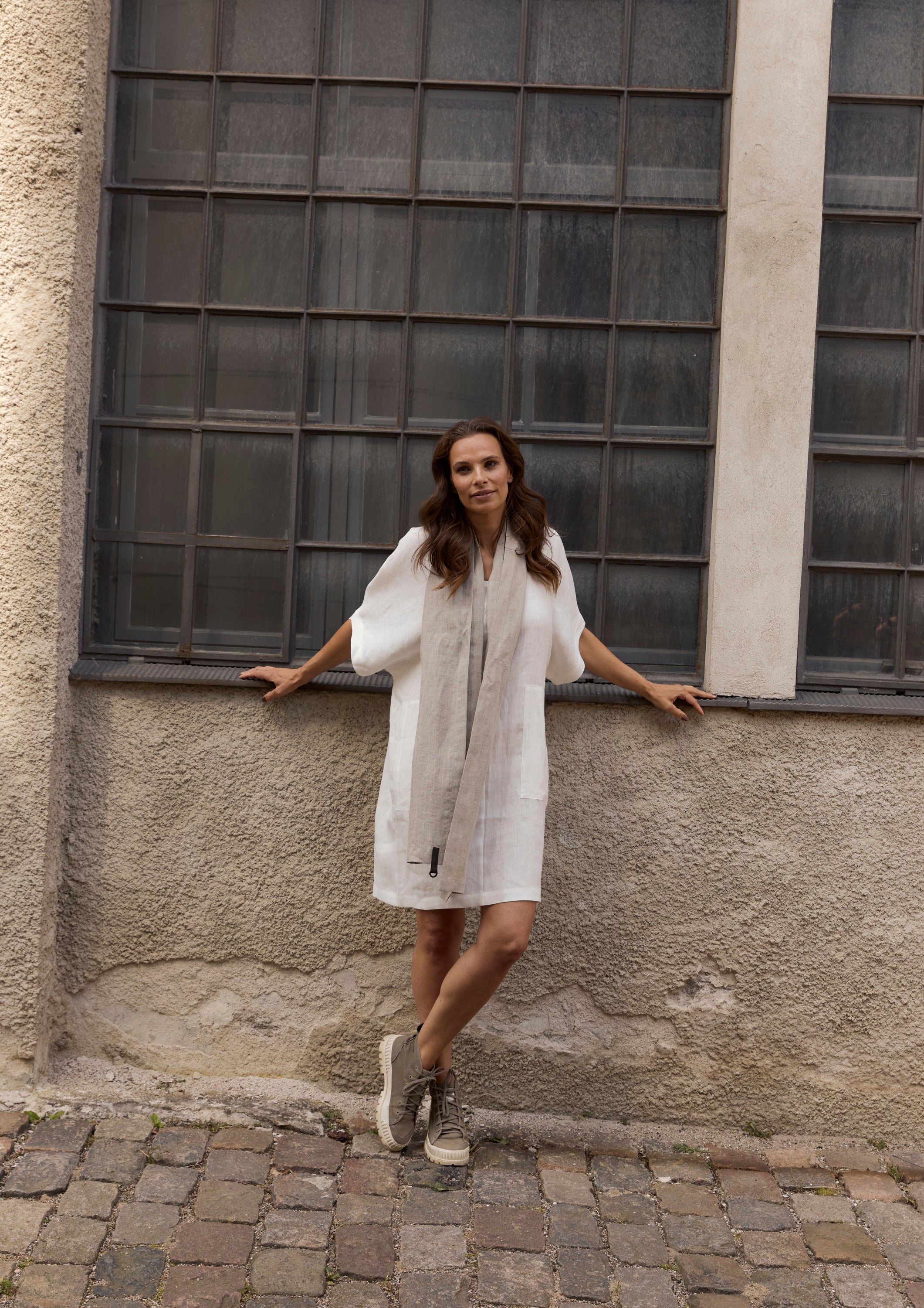 HENRIETTE STEFFENSEN COPENHAGEN KLEID - 83005 KJOLER IVORY 888