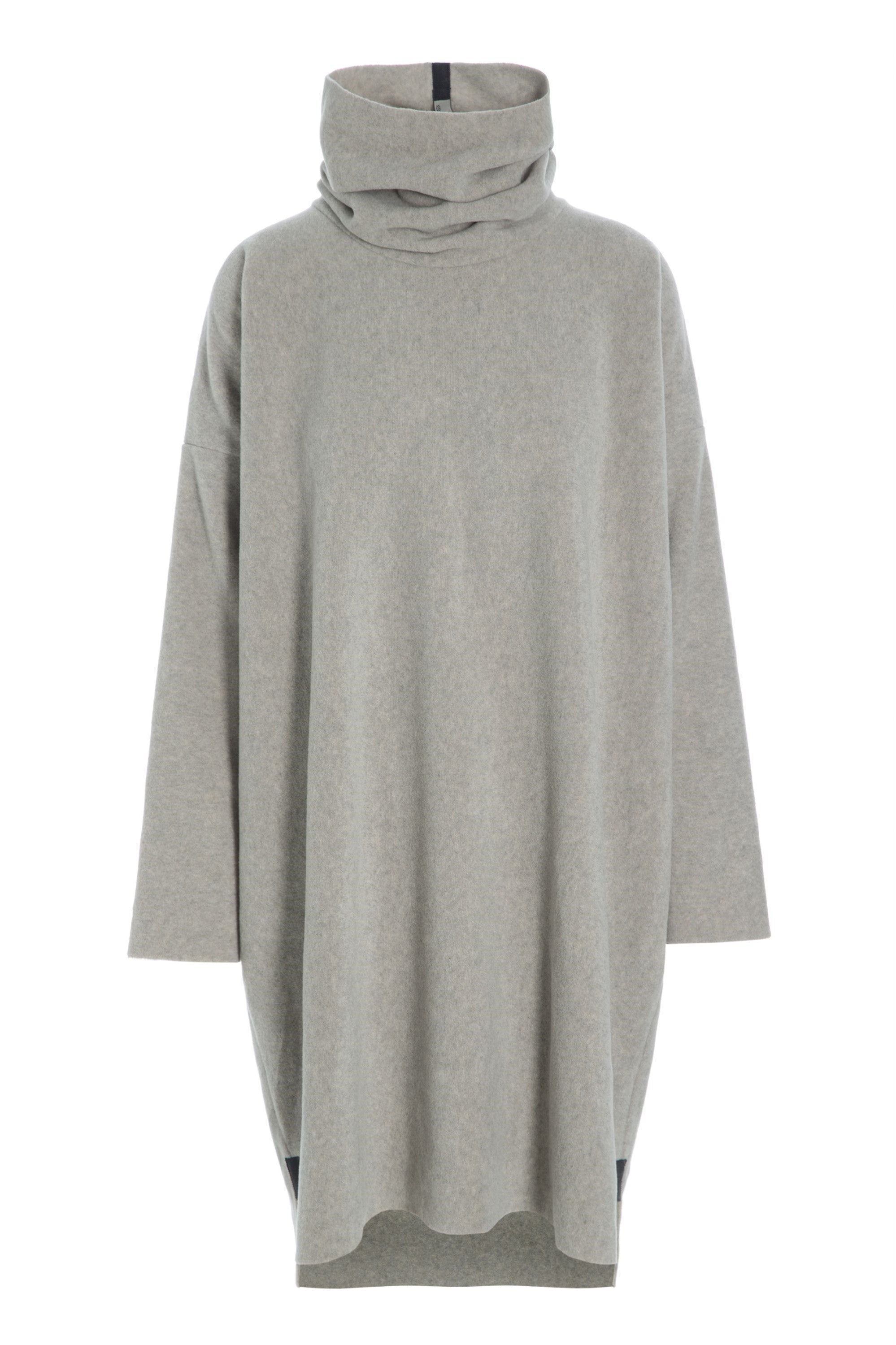 HENRIETTE STEFFENSEN COPENHAGEN KLEID MIT HOHEM HALS - 3225 KJOLER SAND 805