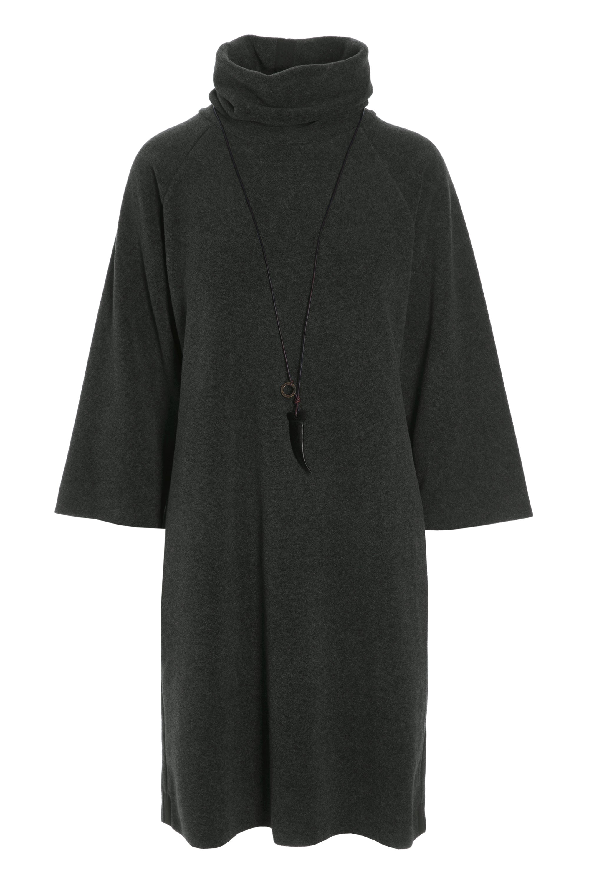 HENRIETTE STEFFENSEN COPENHAGEN KLEID MIT HOHEM HALS - 3236 KJOLER FORREST 600