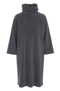 KLEID MIT HOHEM HALS - 3236 - GREY