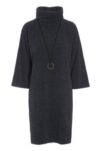 KLEID MIT HOHEM HALS - 3236 - SOFT BLACK